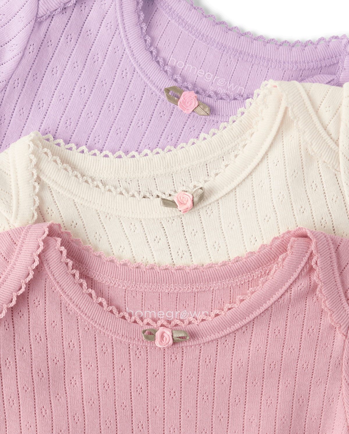 Детский боди Gymboree Pointelle для девочек, 3 шт