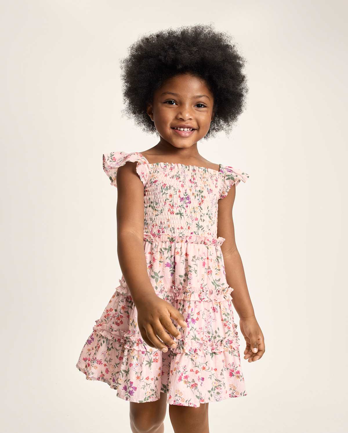 Детские платья Gymboree Girls Floral Smocked Tiered Dress - Enchanted Garden — фото 2