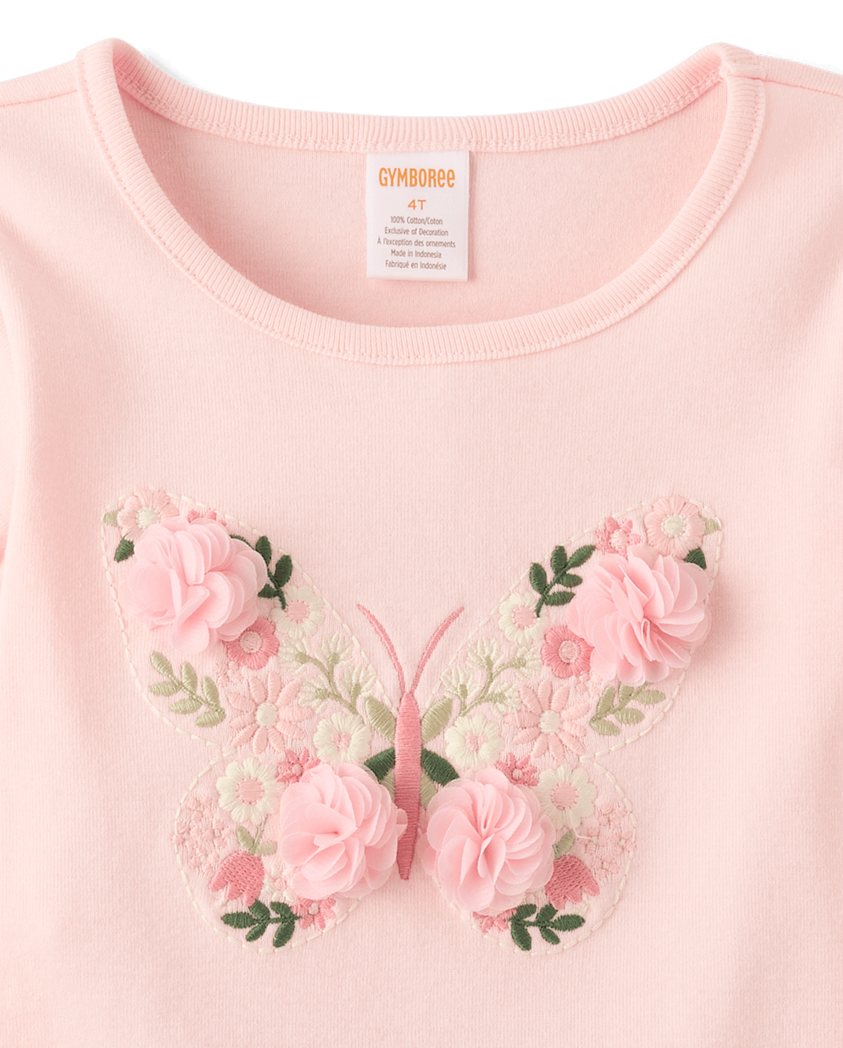 Детские топы Gymboree Girls Embroidered Puff Sleeve Top - Enchanted Garden — фото 3