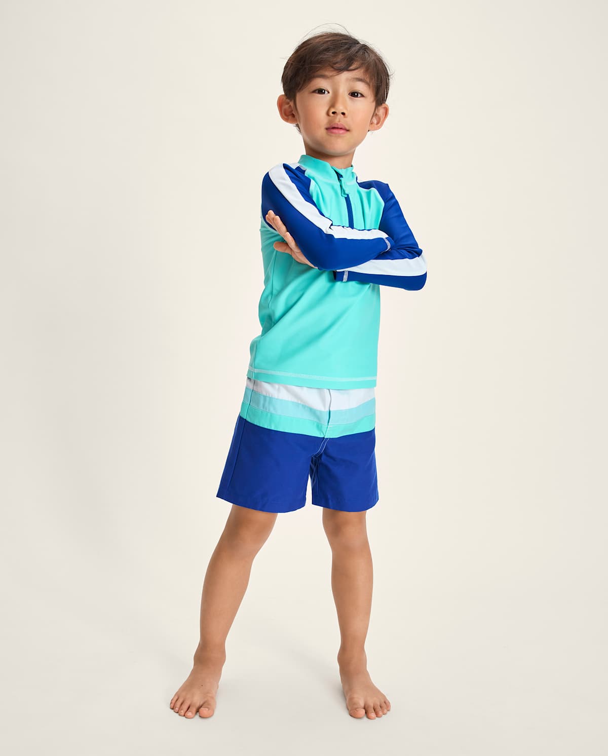 Рашгард Zip для детей, укороченные — Gymboree — фото 4