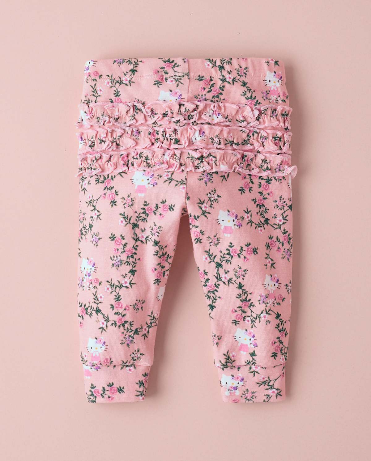 Детские леггинсы Gymboree Baby Girls Hello Kitty® Floral Toile Ruffle Leggings 3-Pack — фото 2
