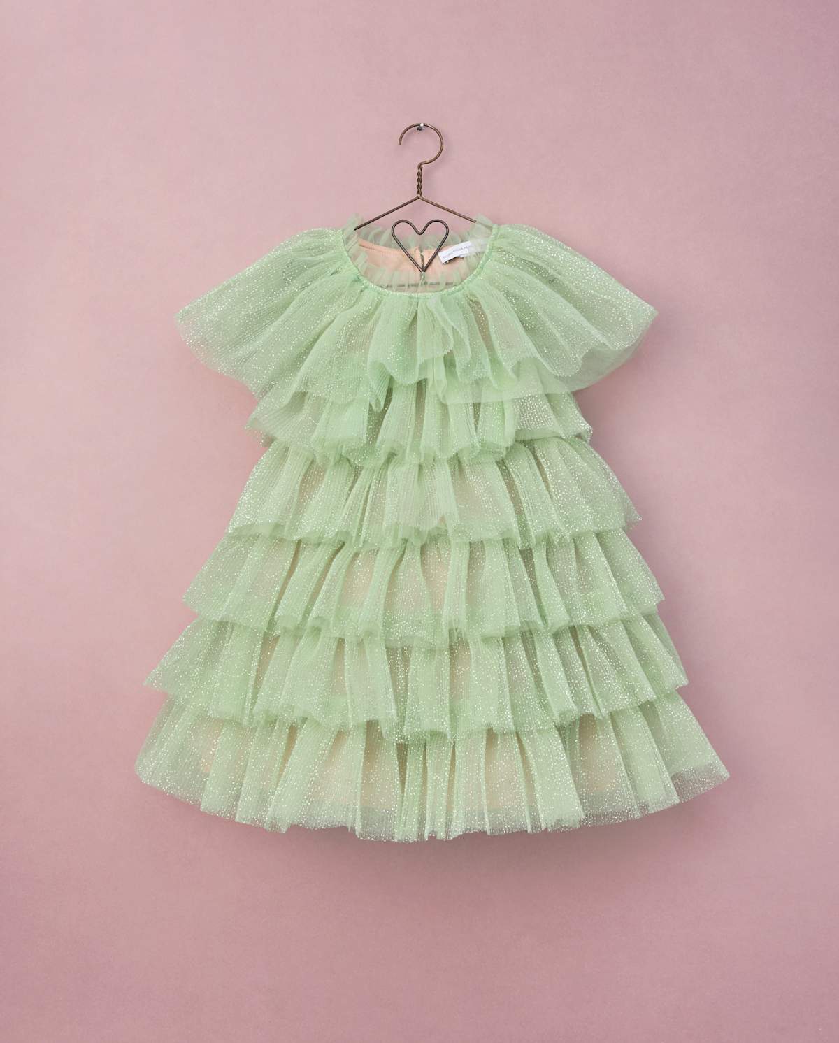 Детские платья Gymboree Girls Glitter Pleated Tulle High Neck Dress - Marchesa Mini x — фото 2