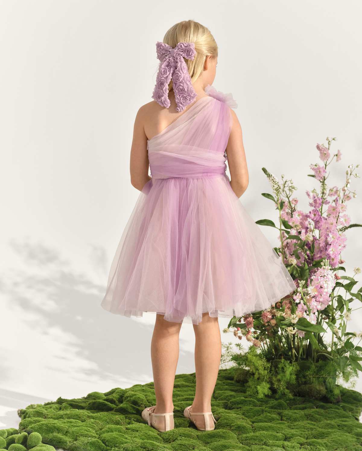 Детские платья Gymboree Girls Ombre Rosette Tulle One Shoulder Dress - Marchesa Mini x