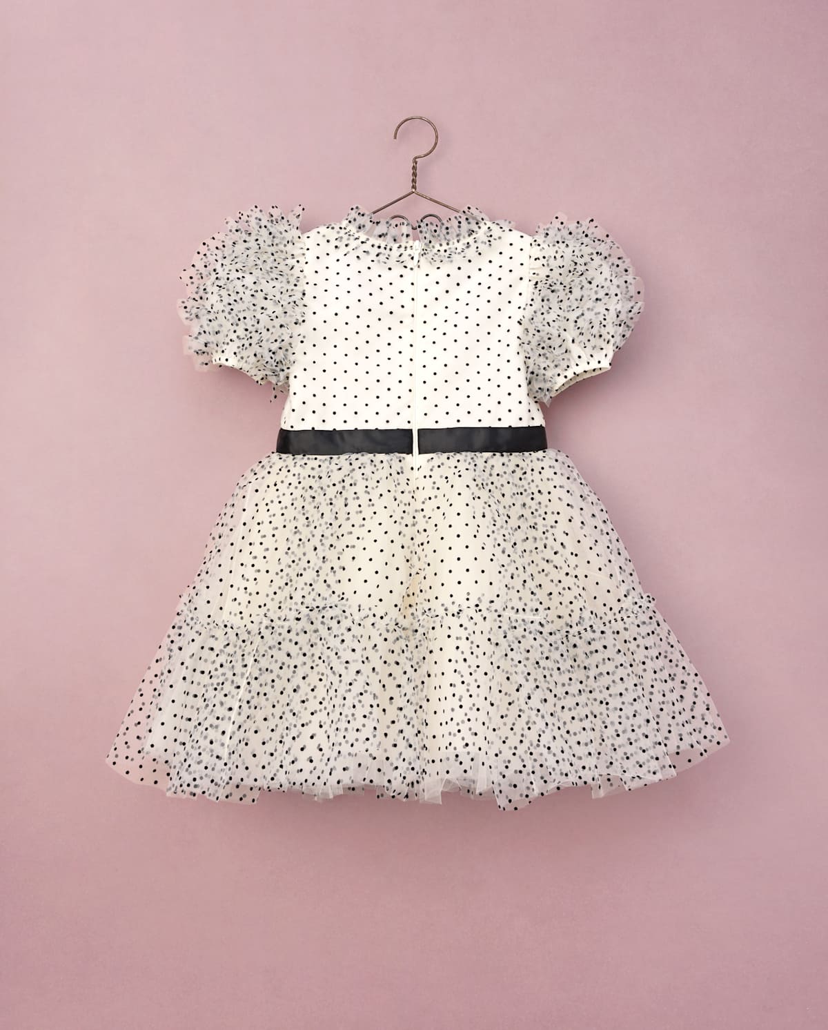 Детские платья Gymboree Girls Flocked Dot Bow Tulle Ruffle Dress - Marchesa Mini x — фото 3