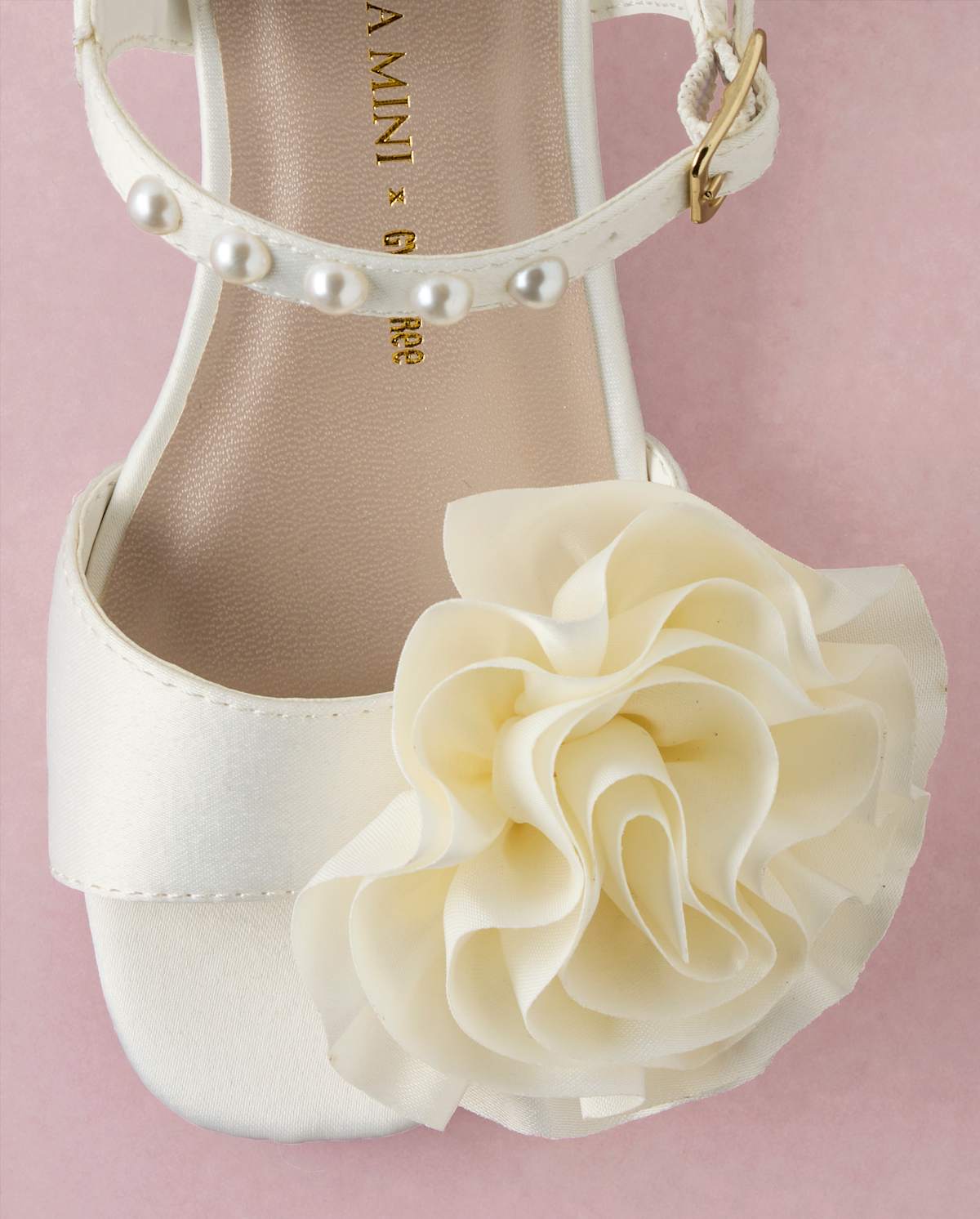 Детские туфли Gymboree Girls Rosette Faux Pearl Heels - Marchesa Mini x — фото 4