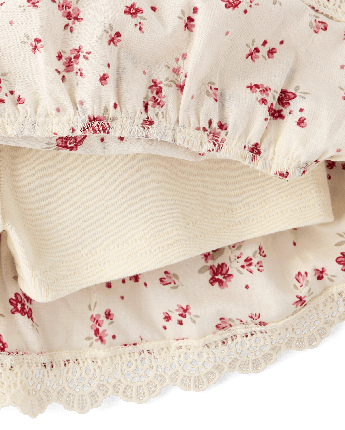 Детские юбки Gymboree Girls Floral Tiered Ruffle Skort - Nantucket Charm — фото 3