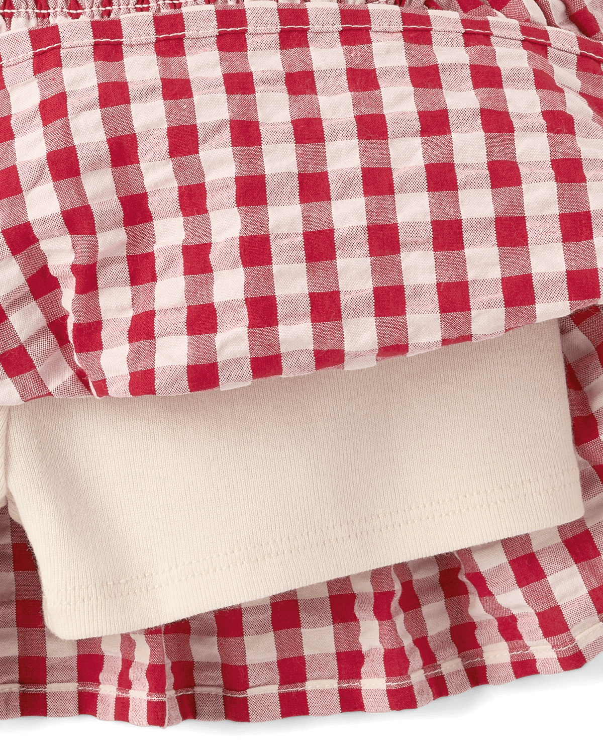 Детские юбки Gymboree Girls Gingham Seersucker V-Waist Skort - Nantucket Charm — фото 3