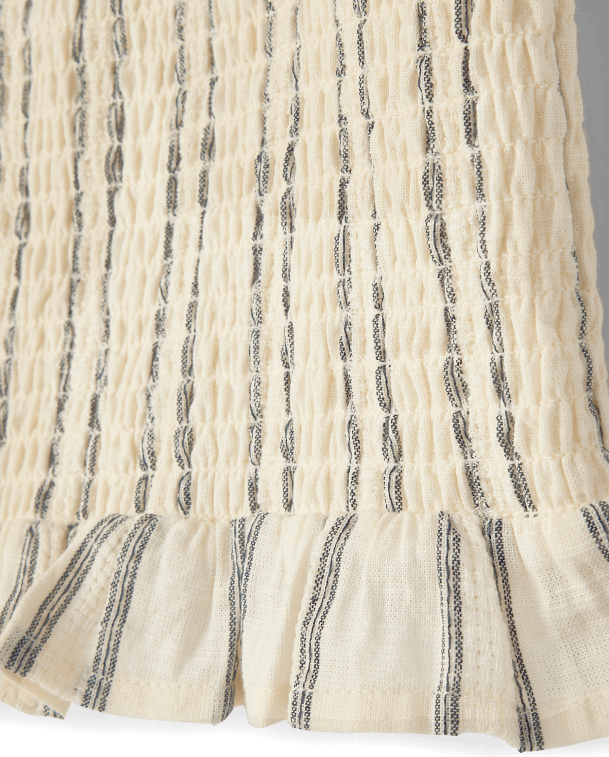 Детские топы Gymboree Girls Striped Textured Smocked Bow Shoulder Tank Top - Driftwood Bay — фото 2