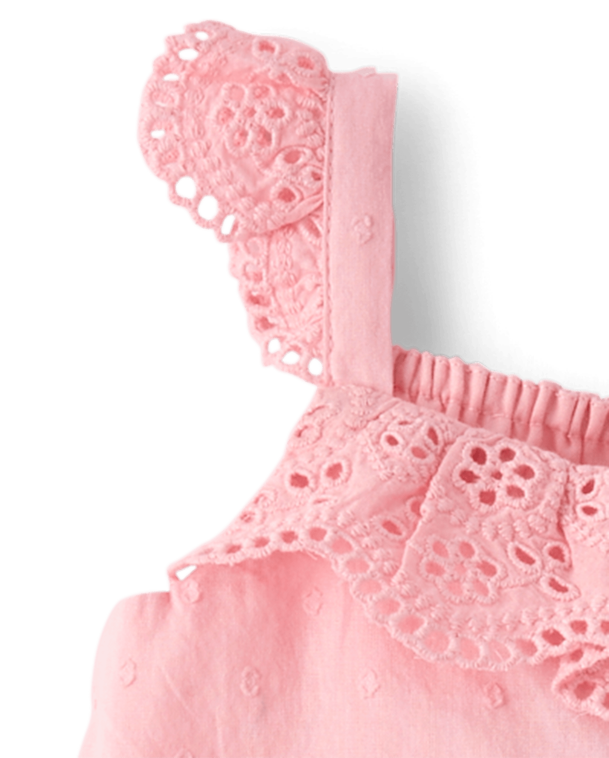 Детские платья Gymboree Girls Embroidered Eyelet Clip Dot Ruffle Dress - Driftwood Bay