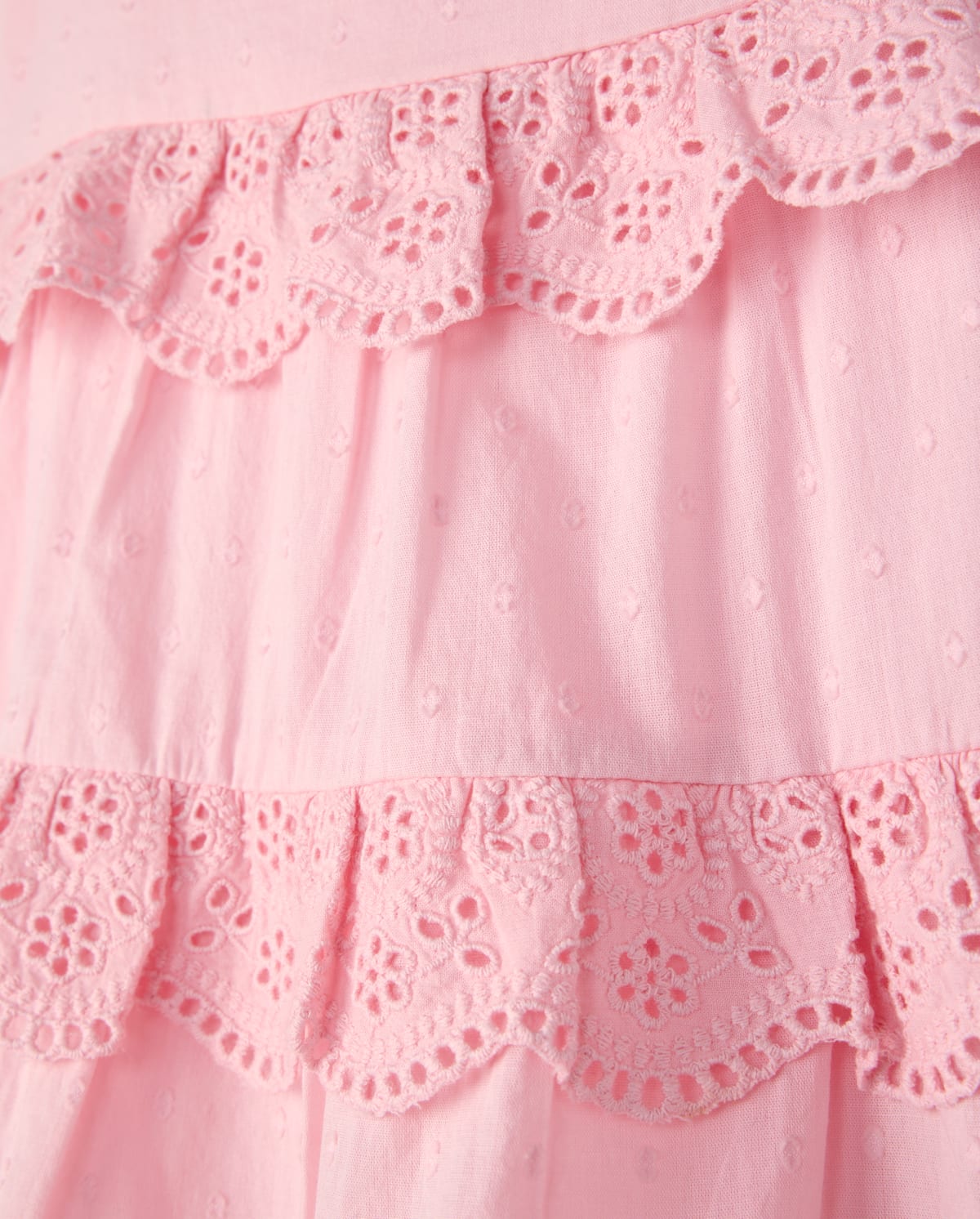 Детские платья Gymboree Girls Embroidered Eyelet Clip Dot Ruffle Dress - Driftwood Bay — фото 3