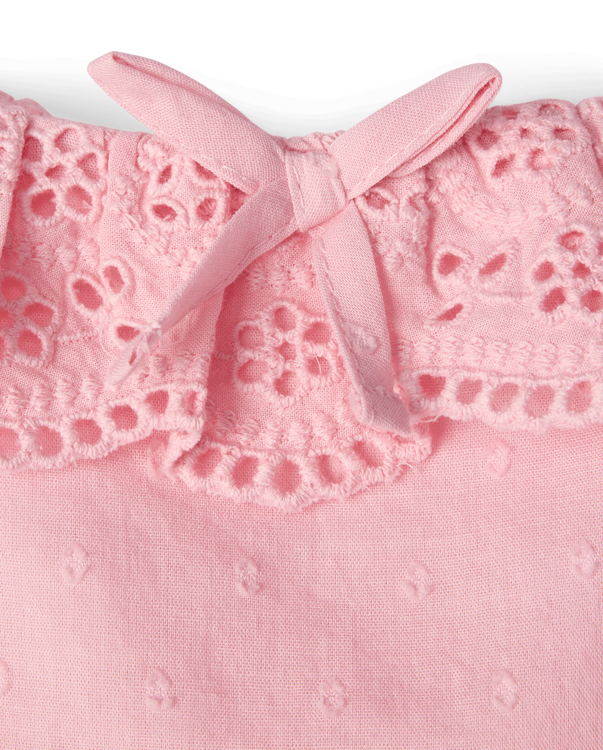 Детские платья Gymboree Girls Embroidered Eyelet Clip Dot Ruffle Dress - Driftwood Bay — фото 4