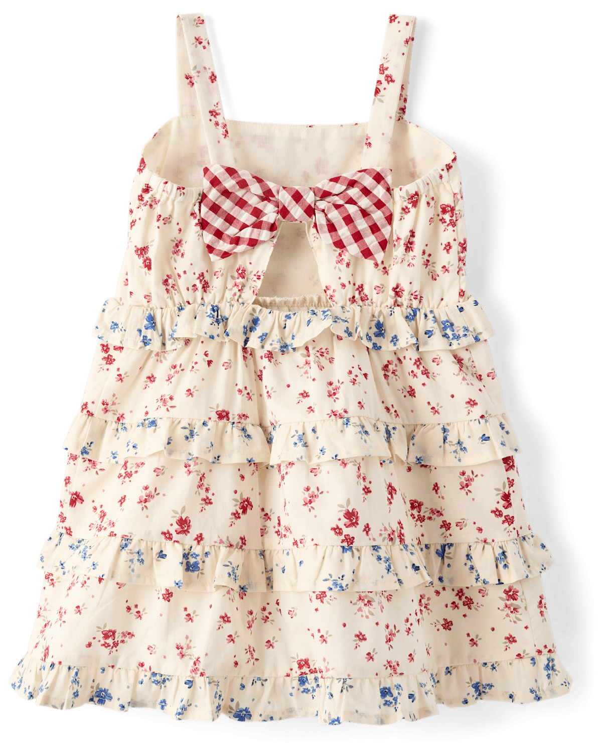 Детские платья Gymboree Girls Floral Ruffle Bow Back Dress - Nantucket Charm — фото 4