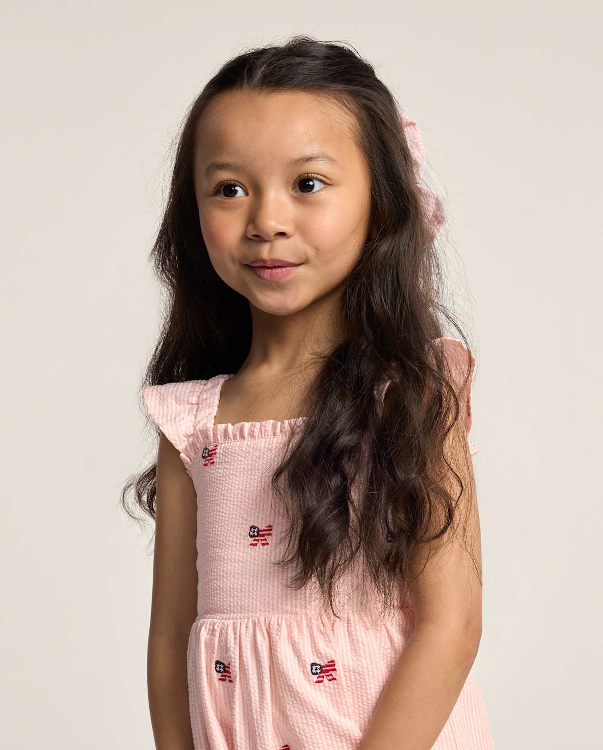 Детские платья Gymboree Girls Embroidered Flag Seersucker Tiered Dress - Nantucket Charm — фото 2