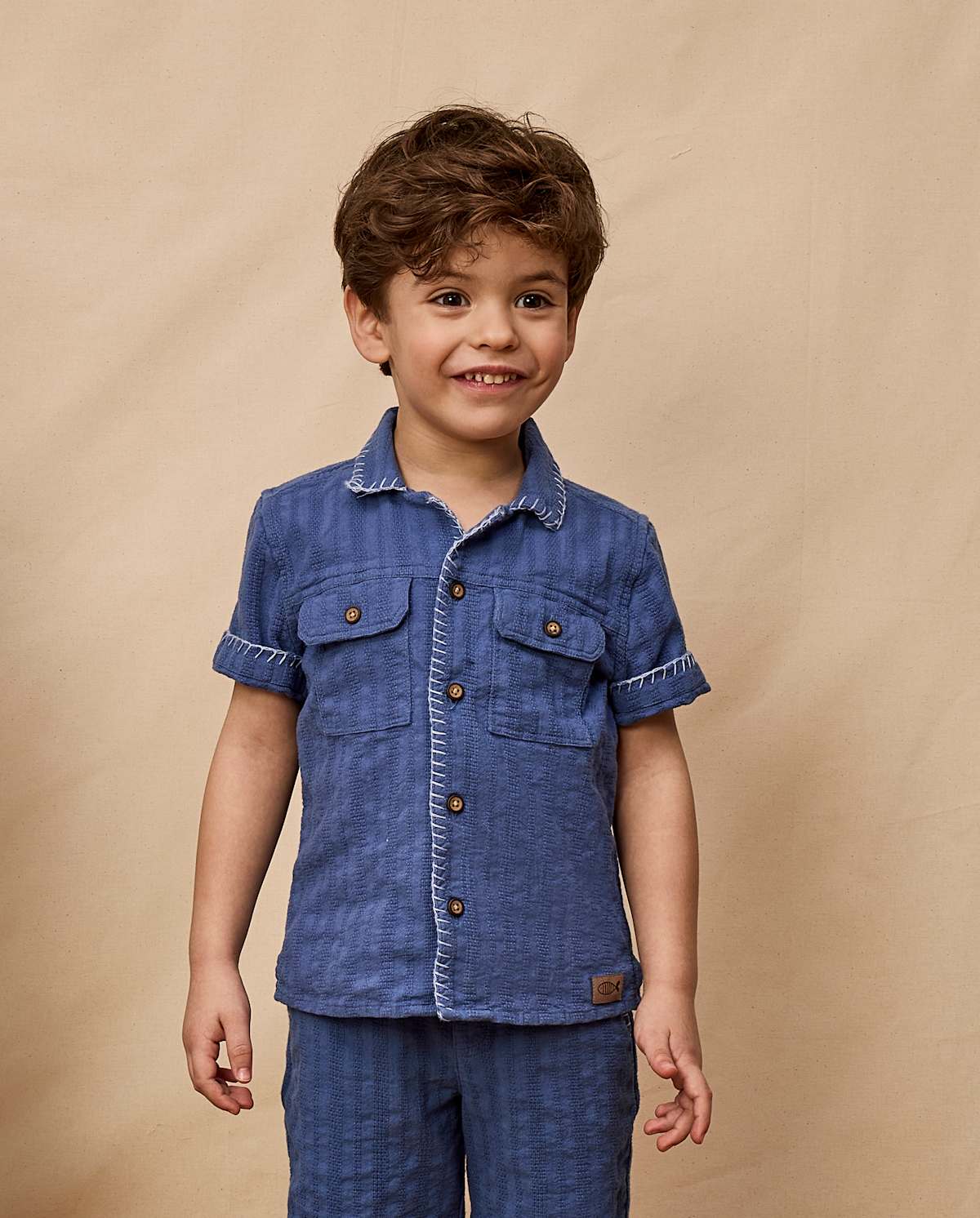 Детские рубашки Gymboree Boys Textured Button Up Shirt - Driftwood Bay — фото 2
