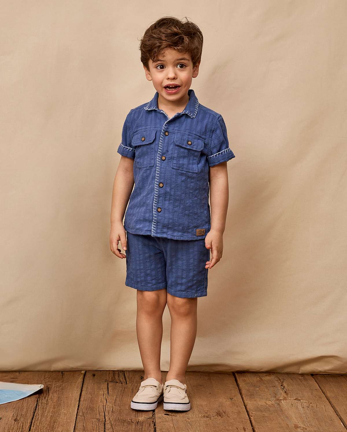 Детские шорты Gymboree Boys Textured Pull On Shorts - Driftwood Bay — фото 2