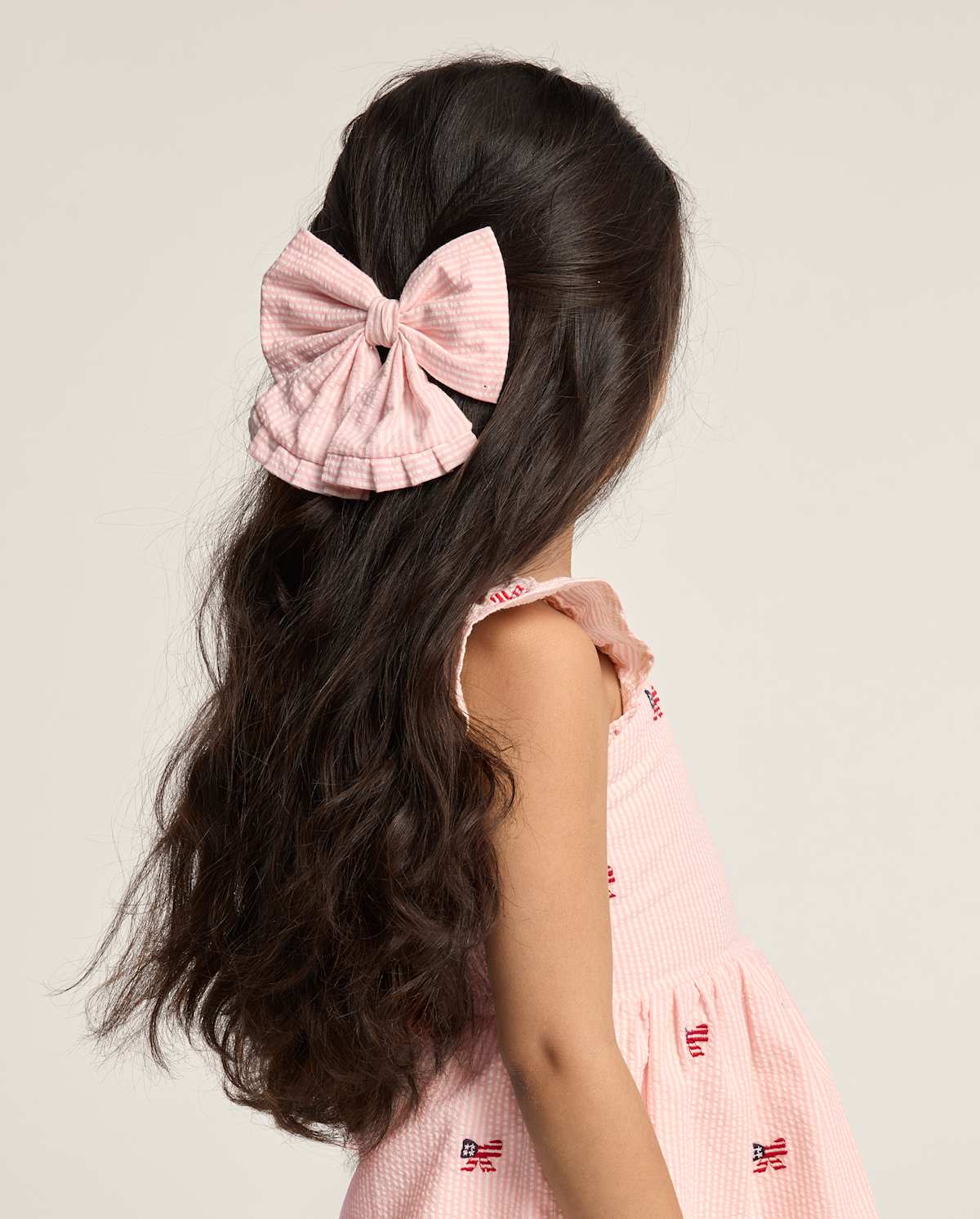 Детские брелоки Gymboree Girls Floral Ruffle Bow Hair Clip 2-Pack - Nantucket Charm