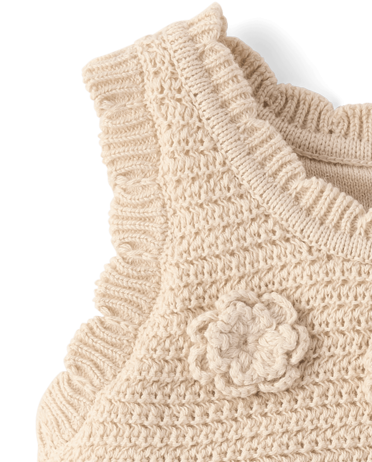 Детские топы Gymboree Girls Crochet Floral Scalloped Tank Top - Driftwood Bay — фото 3