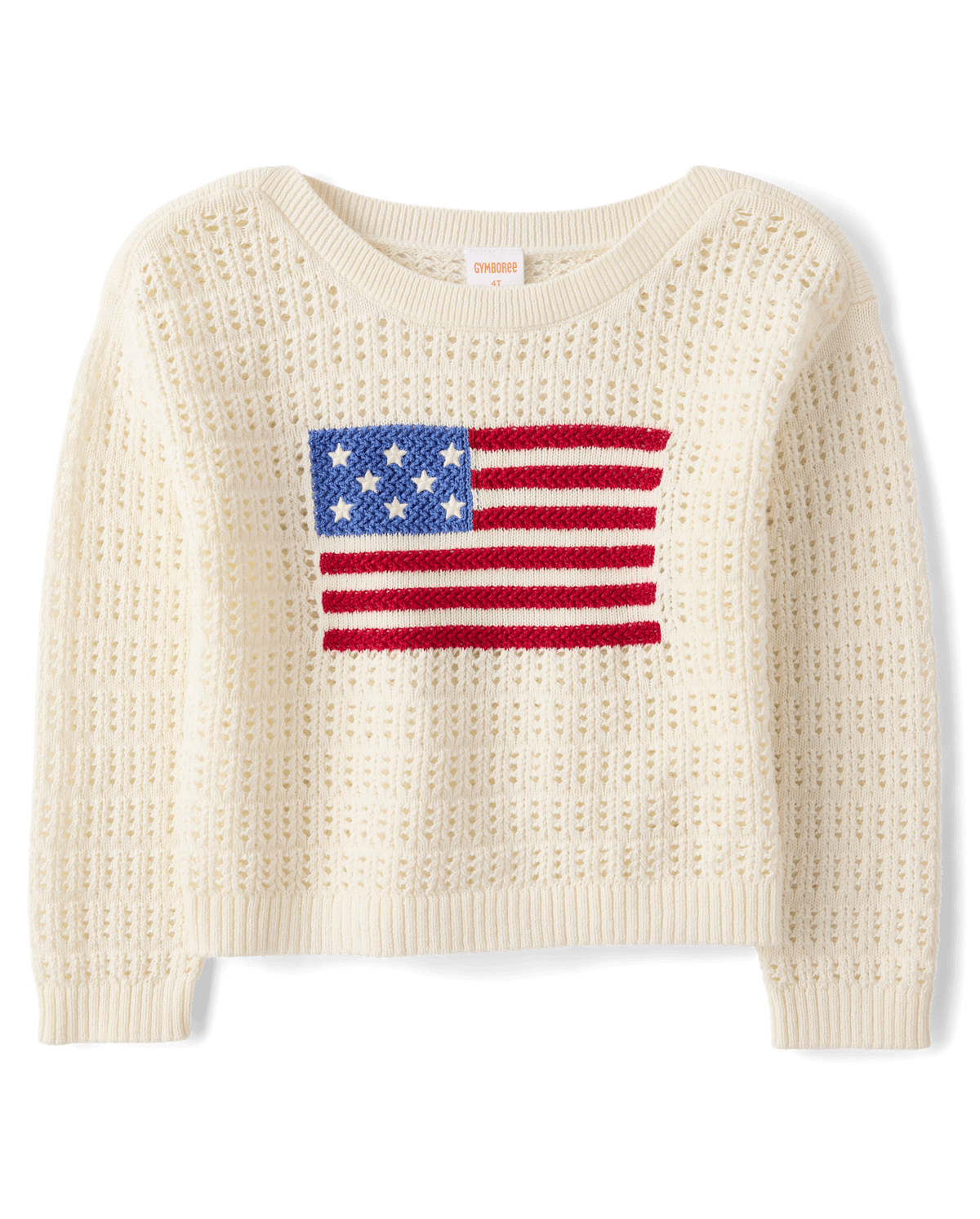 Детские свитеры Gymboree Girls Crochet Flag Sweater - Nantucket Charm