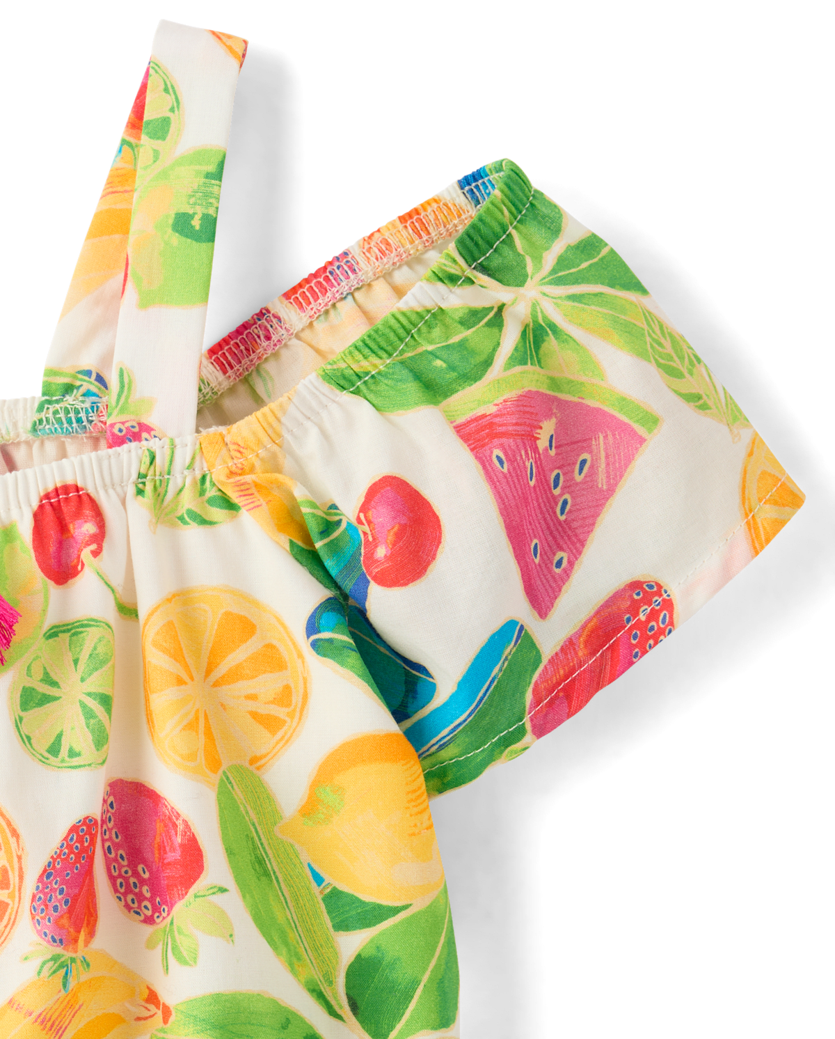 Детские топы Gymboree Girls Fruit Tassel Cold Shoulder Top - Amalfi Coast — фото 3