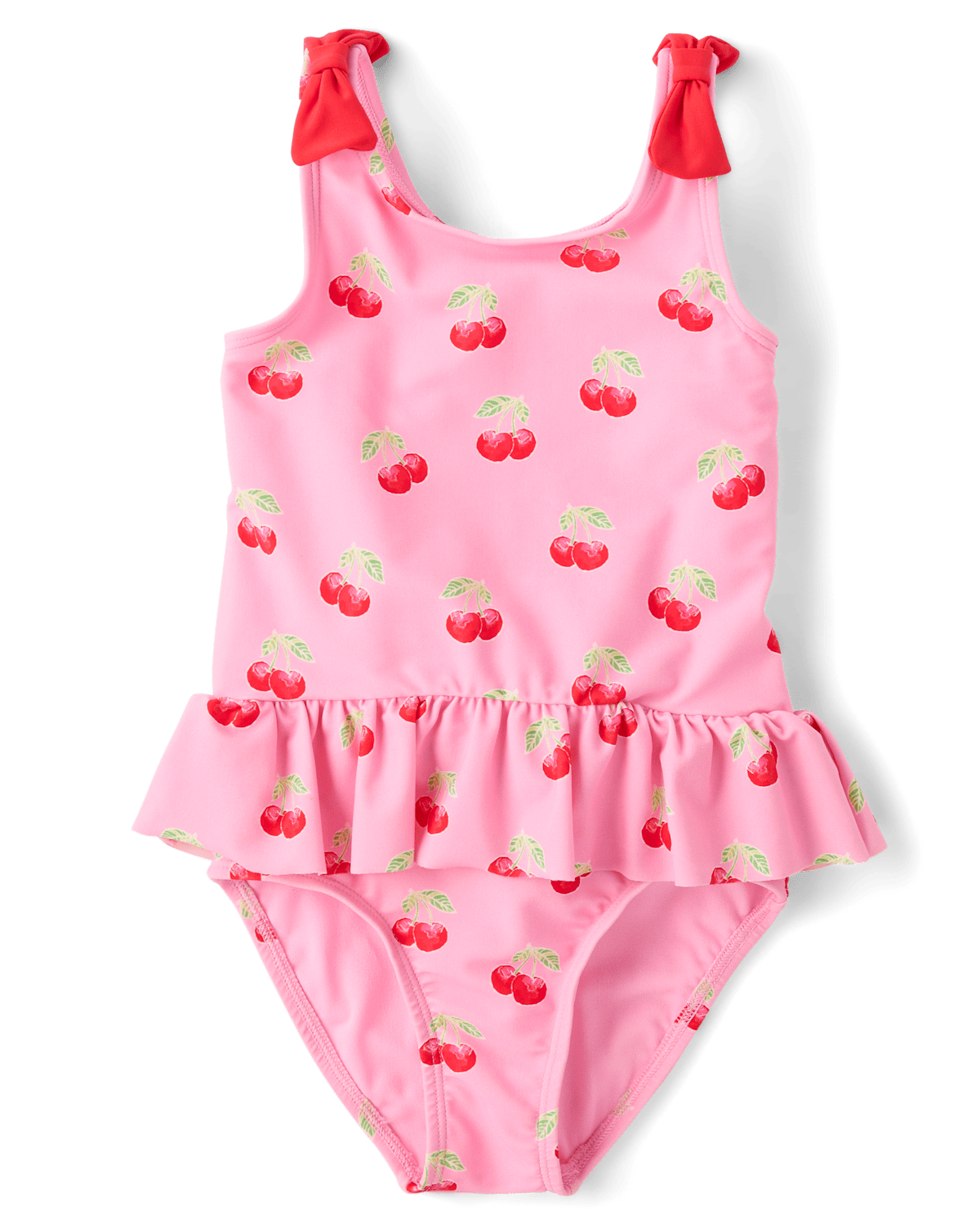 Детские купальники Gymboree Girls Cherry Bow Ruffle One Piece Swimsuit - Swim Shop