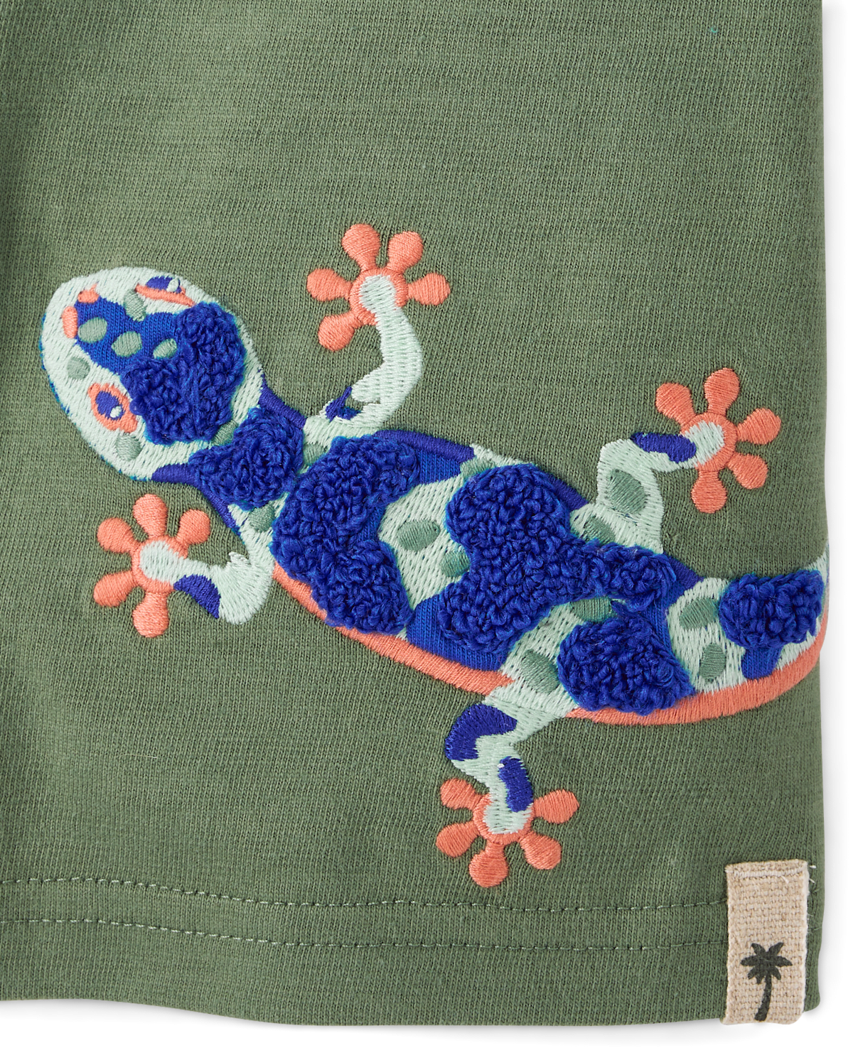 Детские топы Gymboree Boys Chenille Embroidered Lizard Top - Amalfi Coast — фото 2