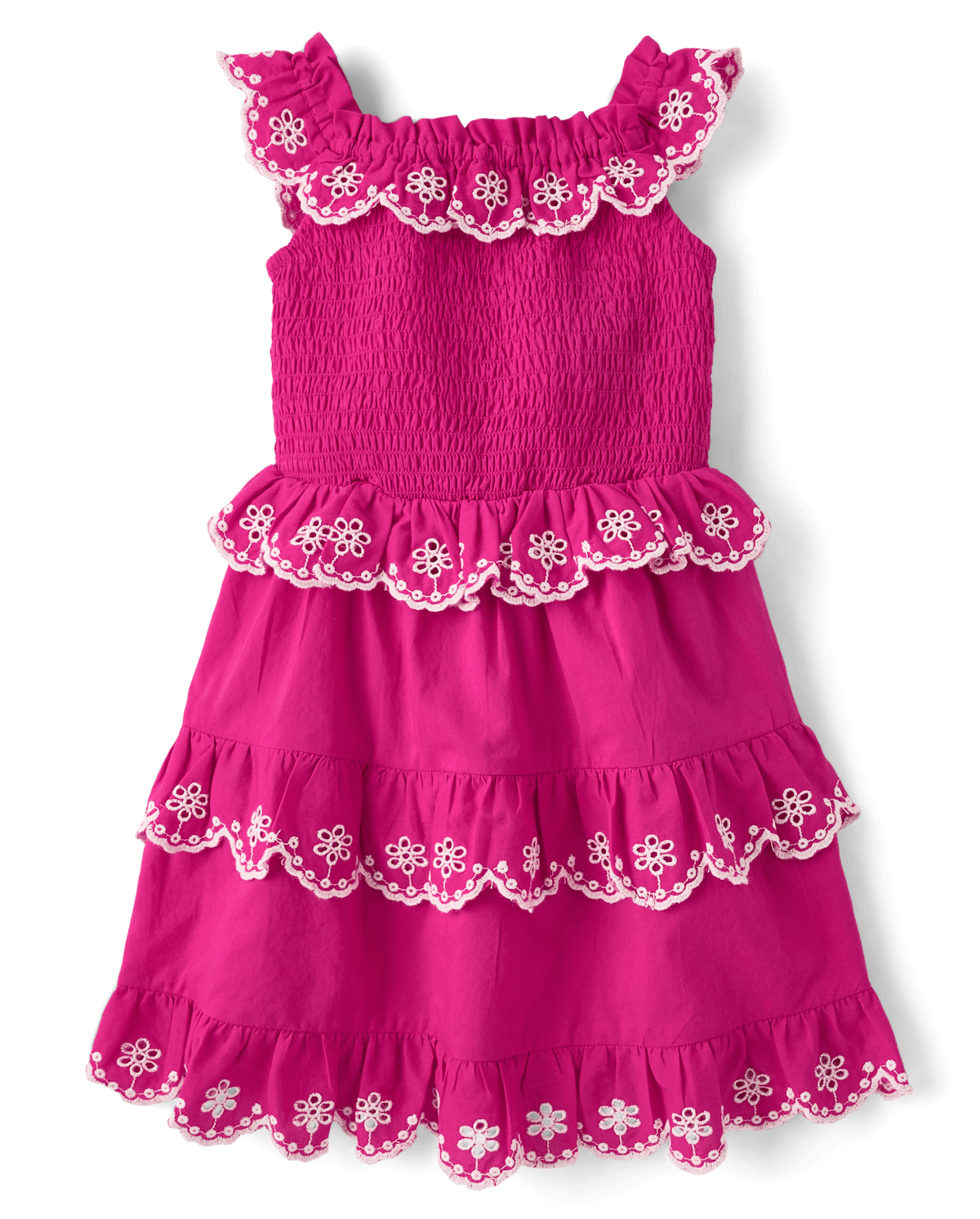 Детские платья Gymboree Girls Mommy And Me Embroidered Eyelet Tiered Dress - Amalfi Coast