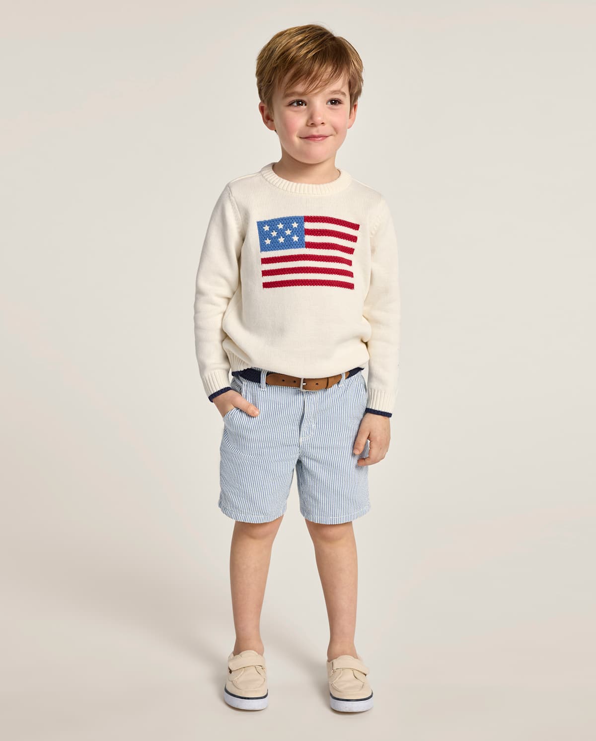 Детские свитеры Gymboree Kids Intarsia Embroidered Flag Sweater - Nantucket Charm — фото 3