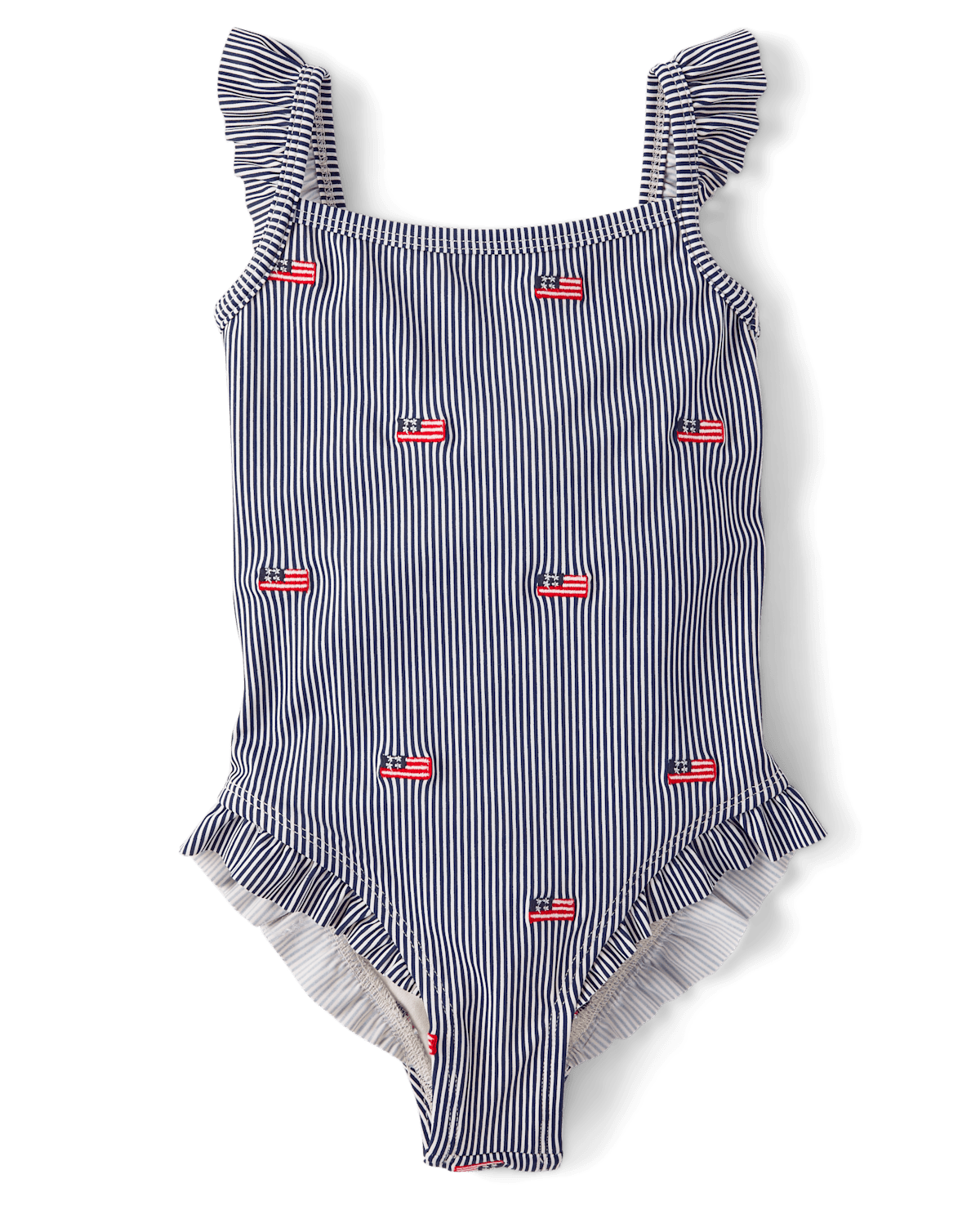 Детские купальники Gymboree Girls Embroidered Flag Flutter One Piece Swimsuit - Swim Shop