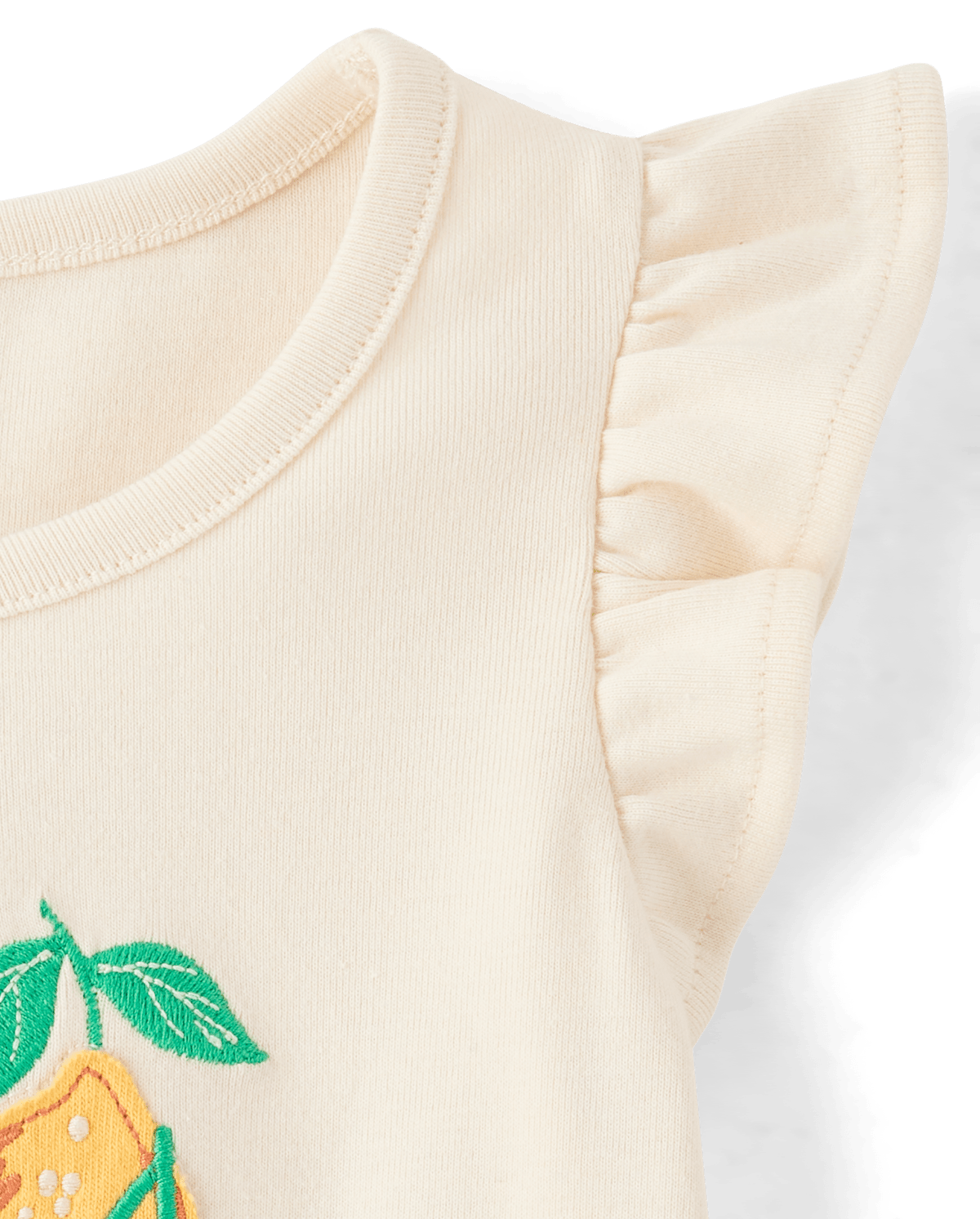 Детские топы Gymboree Girls Embroidered Fruit Bowl Flutter Top - Amalfi Coast — фото 3