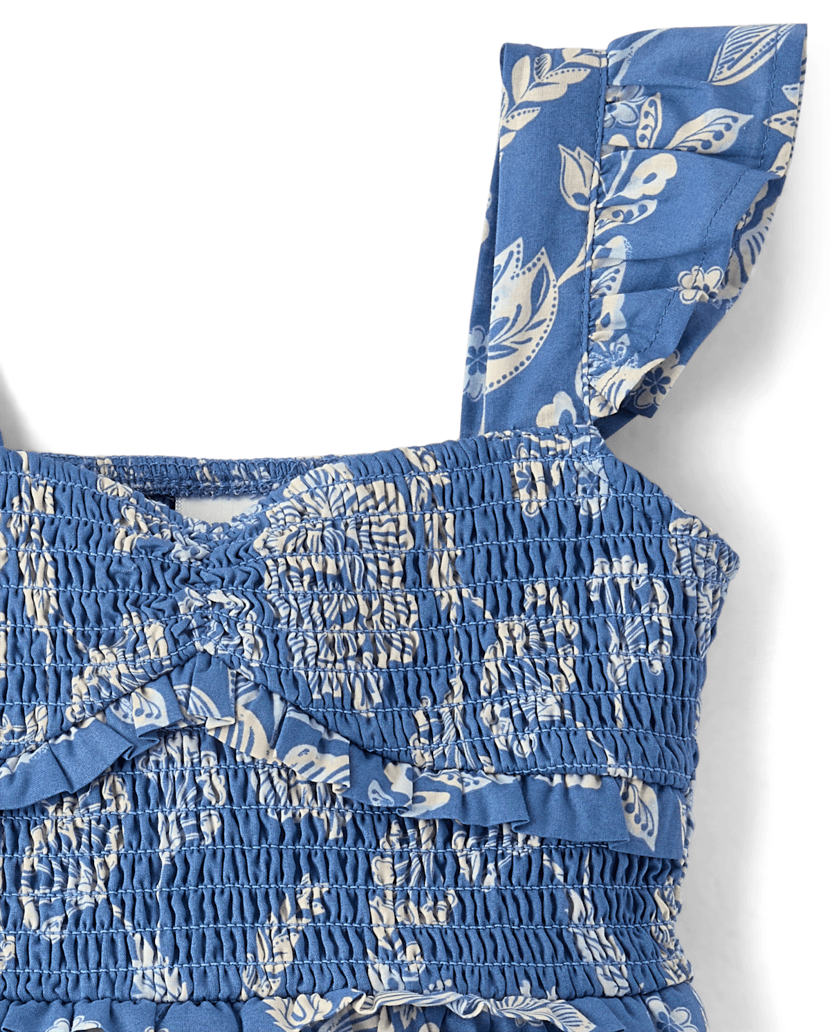 Детские платья Gymboree Girls Floral Smocked Ruffle Dress - Driftwood Bay — фото 3