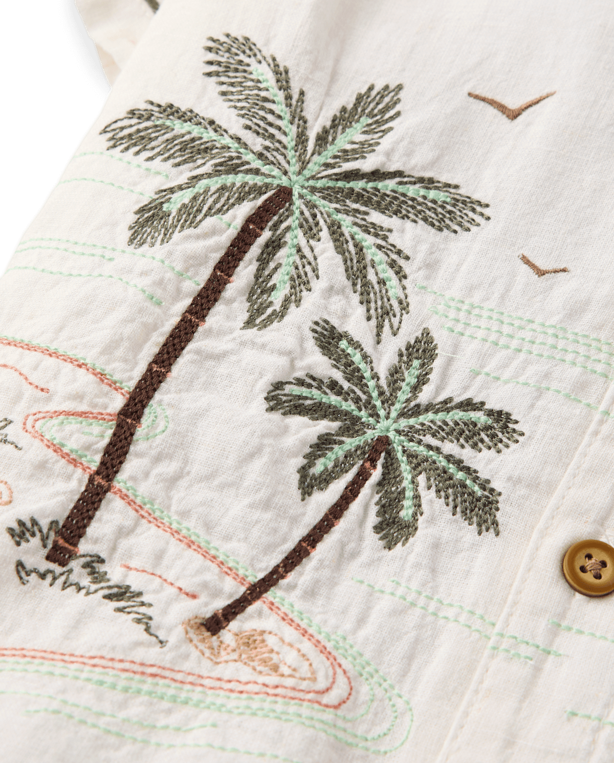 Детские рубашки Gymboree Boys Embroidered Beach Button Up Shirt - Amalfi Coast — фото 3