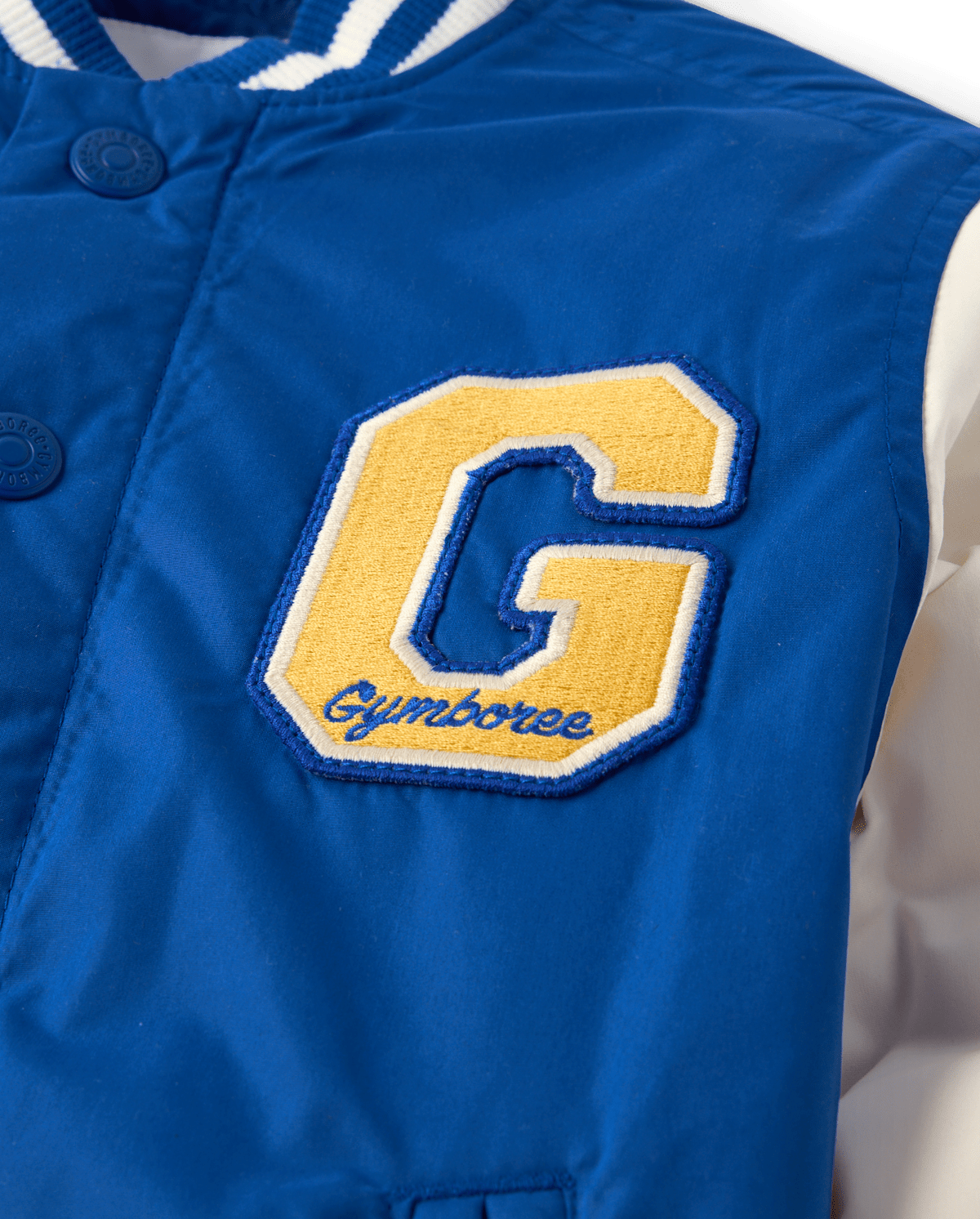 Детские куртки Gymboree Boys Embroidered Varsity Jacket - Collegiate Club — фото 3