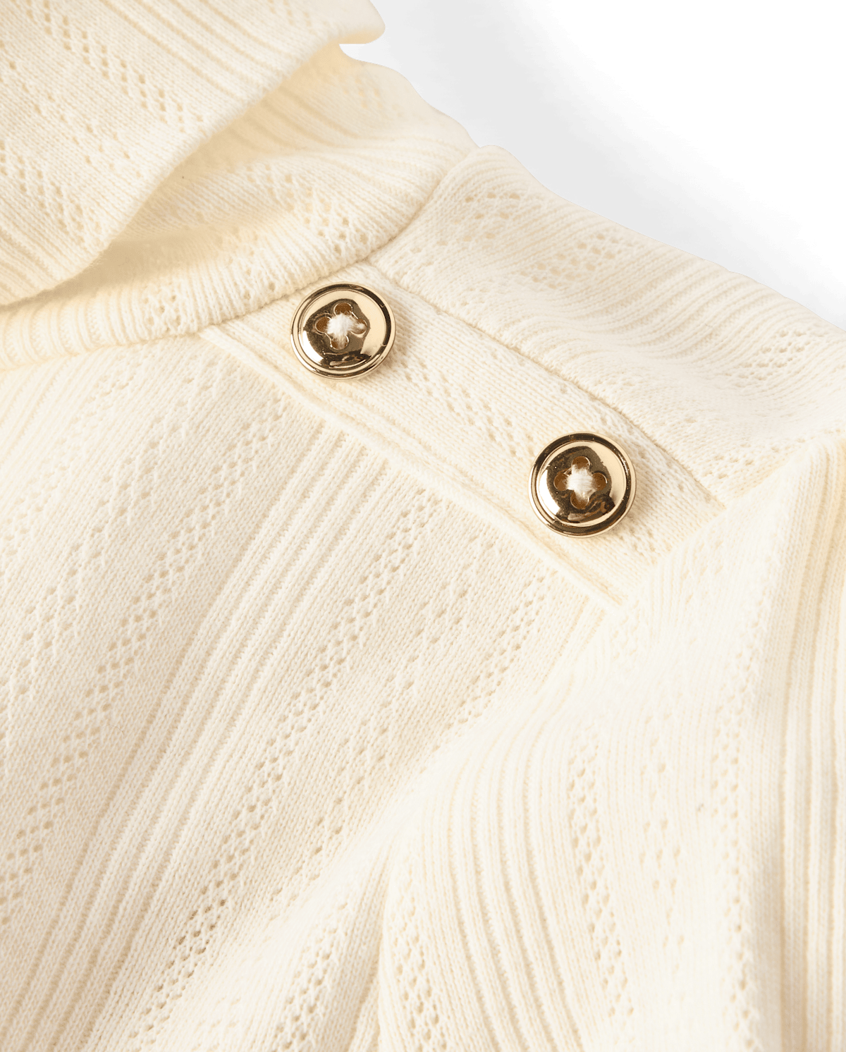 Детские топы Gymboree Girls Button Pointelle Turtleneck Top - Little Essentials