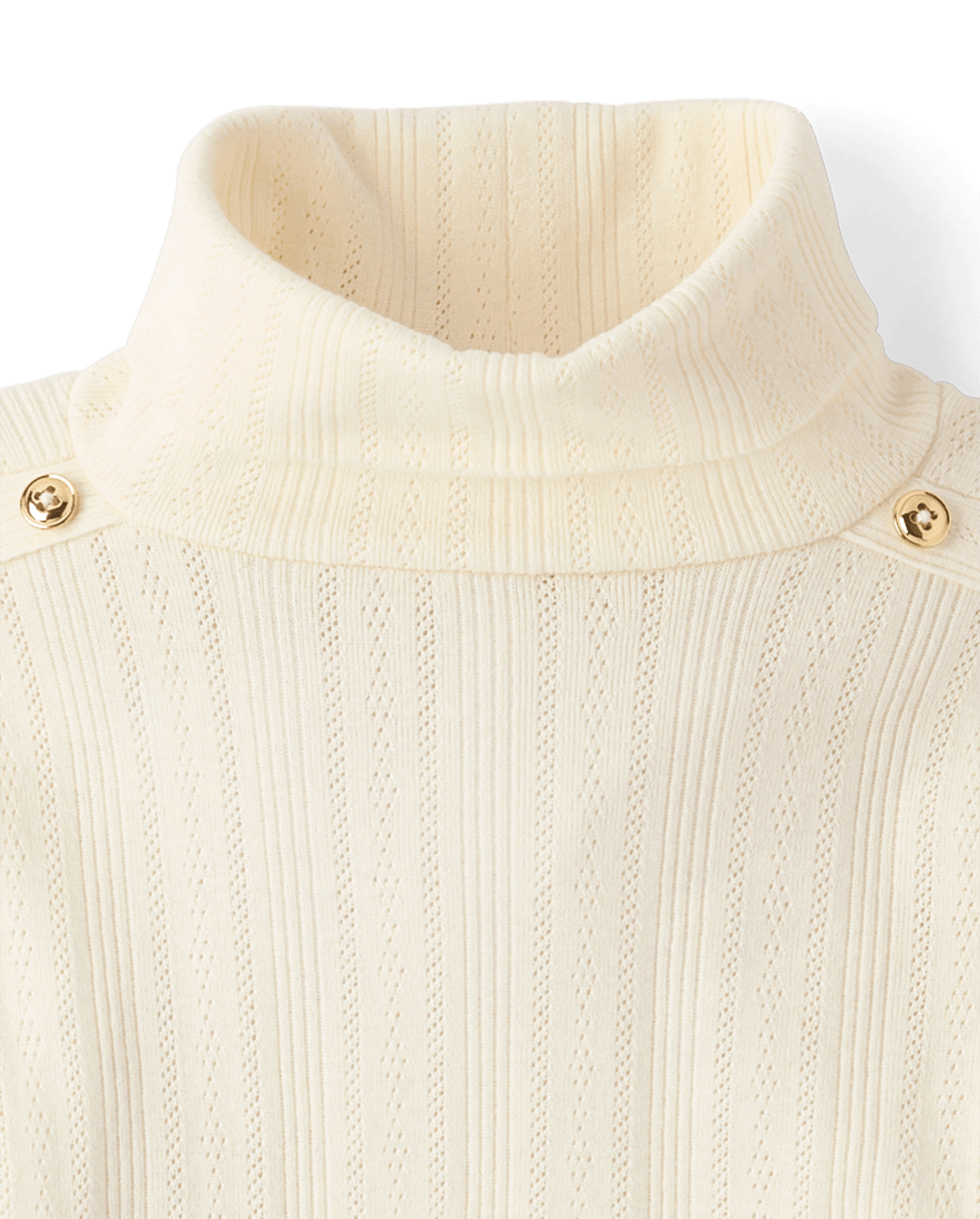 Детские топы Gymboree Girls Button Pointelle Turtleneck Top - Little Essentials — фото 2
