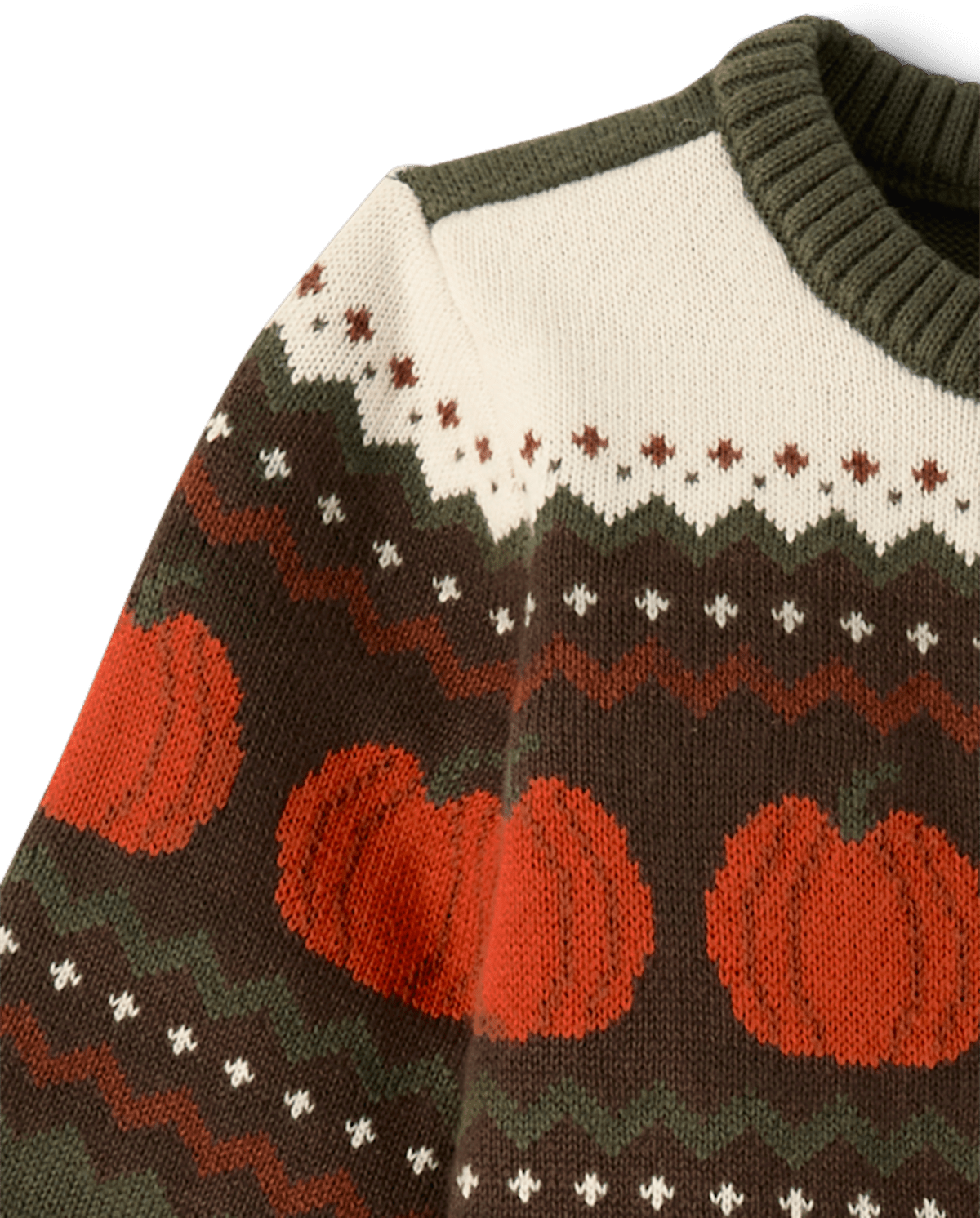 Детские комбинезоны Gymboree Baby Boys Pumpkin Fairisle Sweater Romper - The Harvest Edit — фото 3