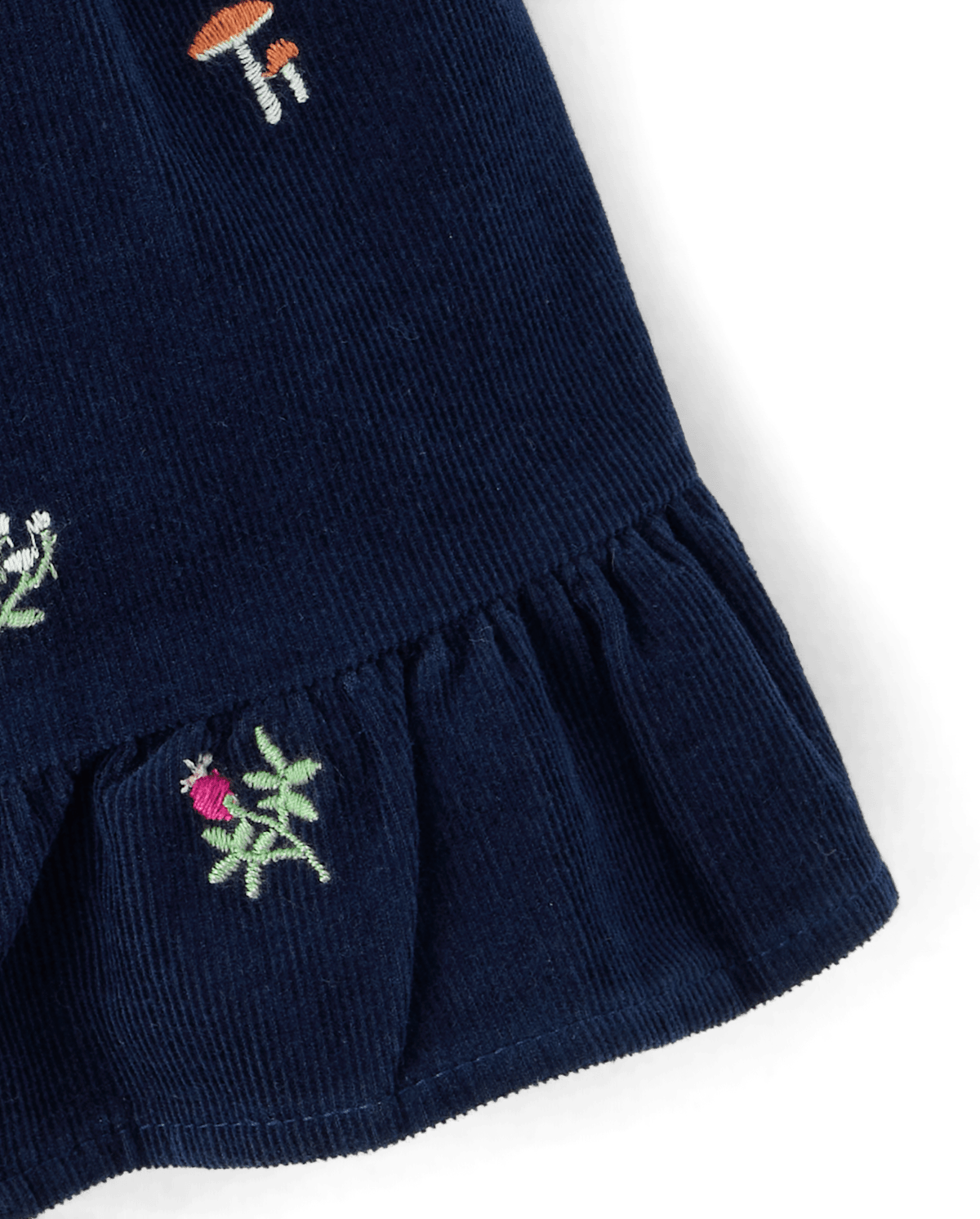 Детские платья Gymboree Girls Embroidered Floral Corduroy Ruffle Dress - Blue Sky Mountain — фото 2