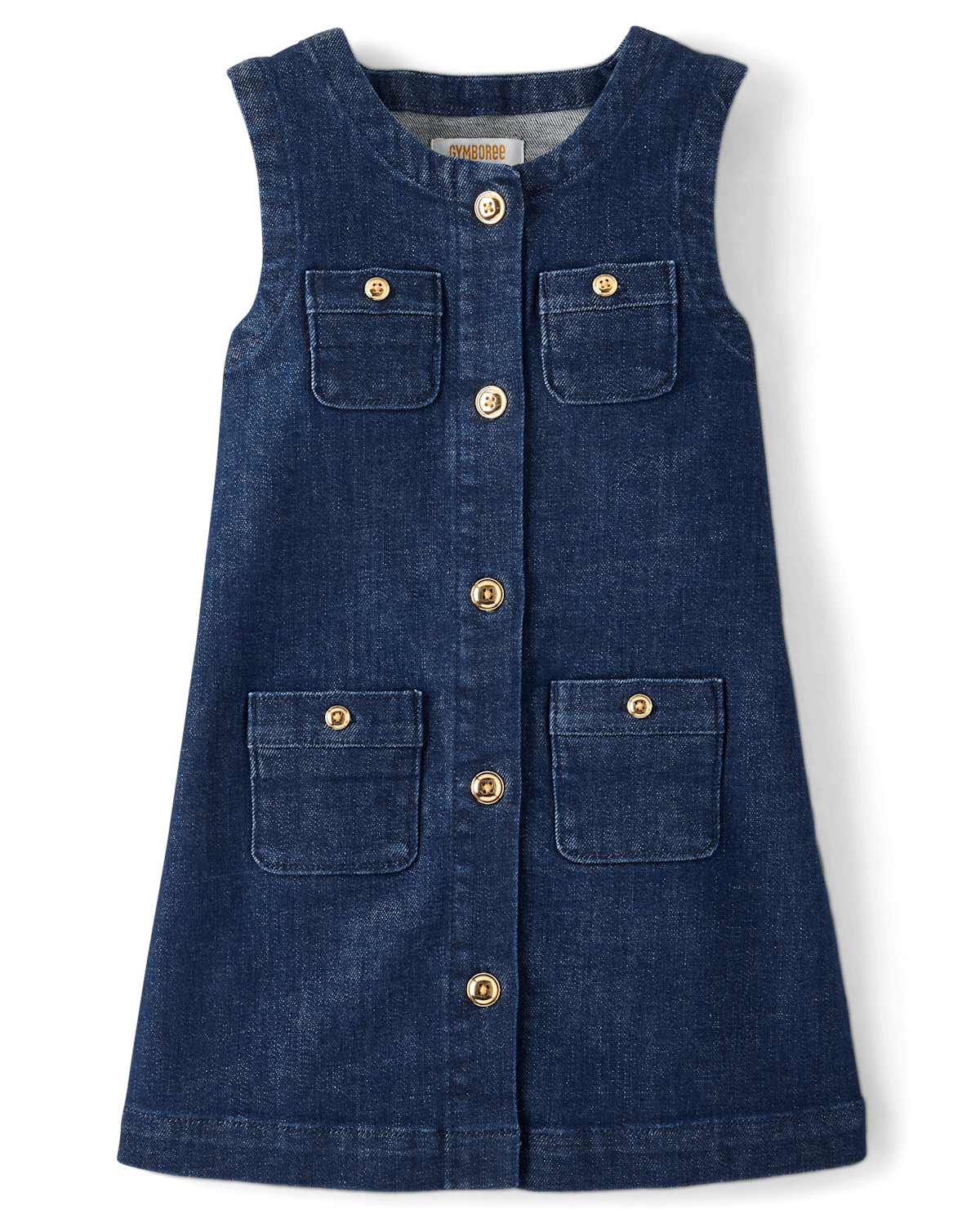 Детские платья Gymboree Girls Button Denim Shift Dress - The Leopard Edit