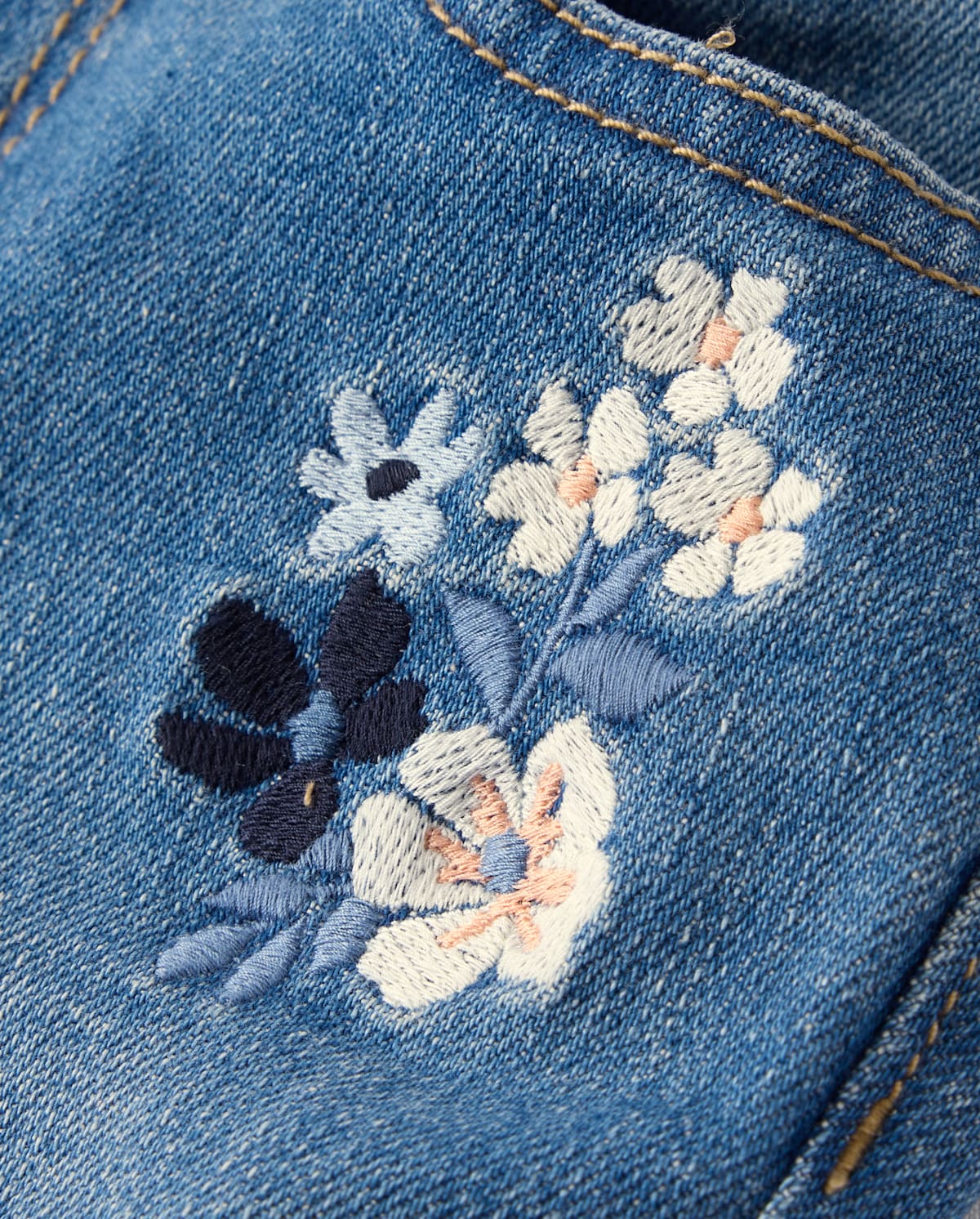 Детские джинсы Gymboree Girls Embroidered Floral Flare Jeans - Blue Sky Mountain — фото 2