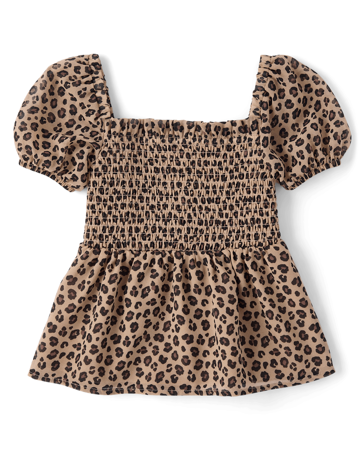 Детские топы Gymboree Girls Leopard Chiffon Peplum Top - The Leopard Edit