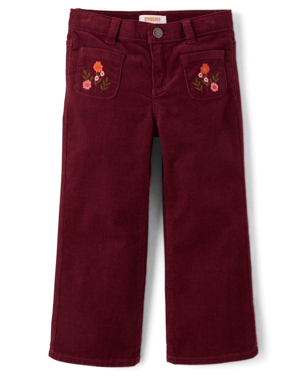 Детские брюки Gymboree Girls Embroidered Floral Corduroy Wide Leg Pants - The Harvest Edit