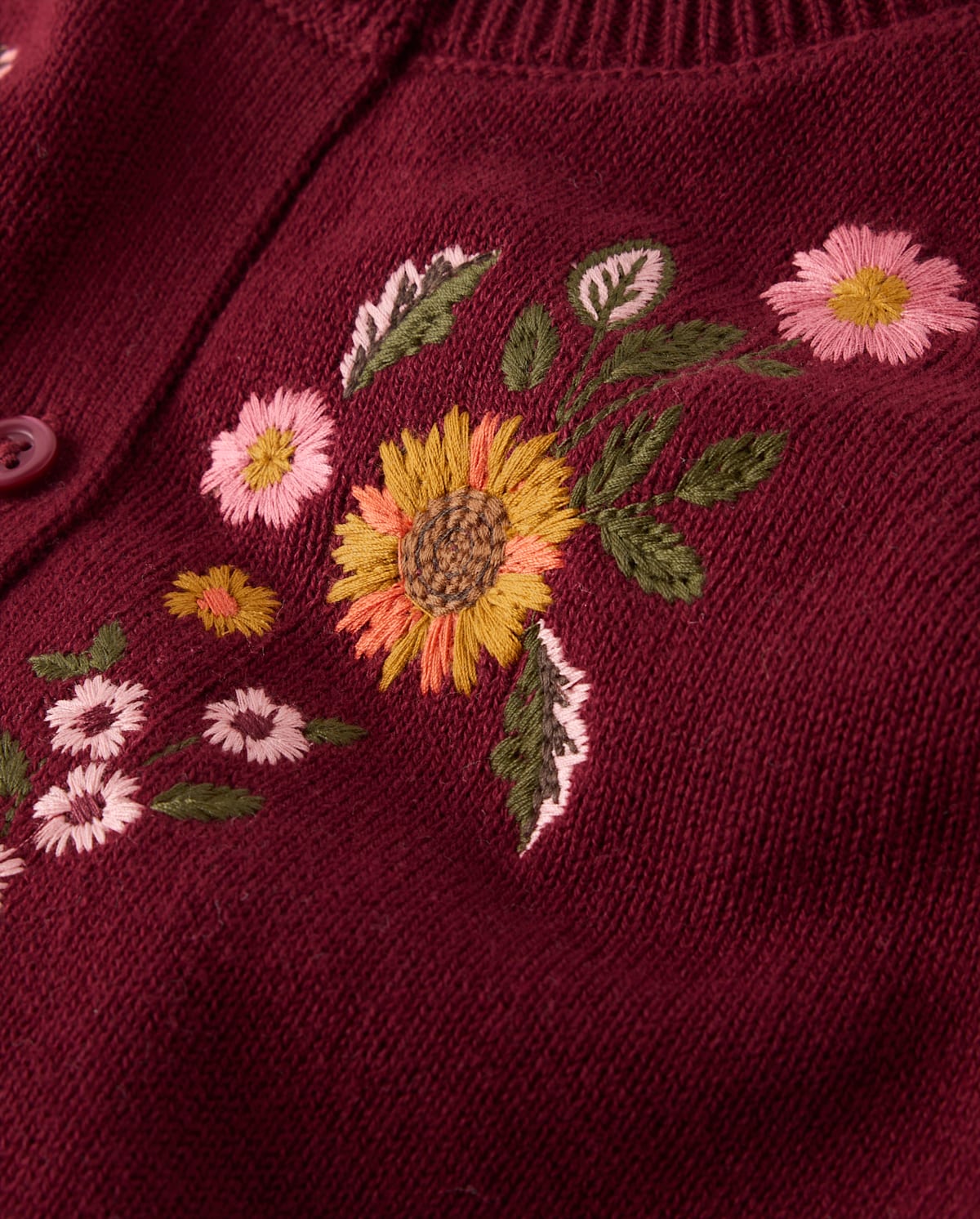 Детские кардиганы Gymboree Girls Embroidered Floral Puff Sleeve Cardigan - The Harvest Edit — фото 2