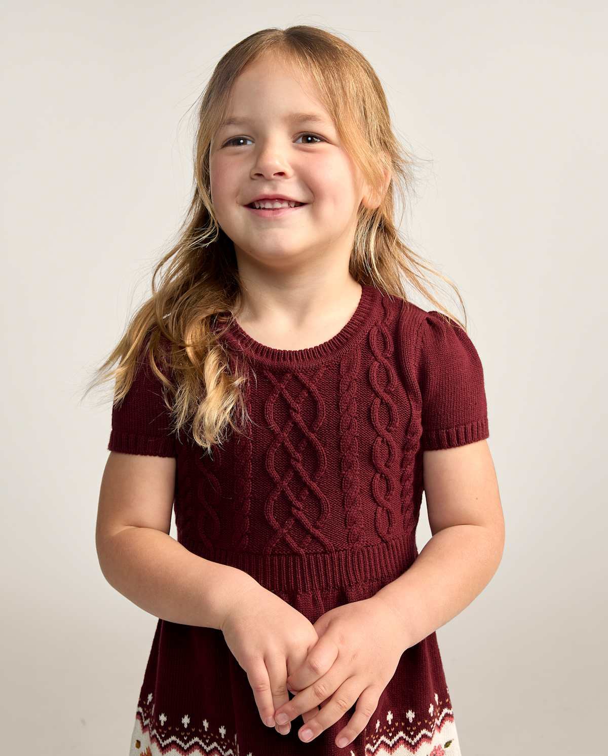 Детские платья Gymboree Girls Embroidered Floral Fairisle Sweater Dress - The Harvest Edit — фото 2