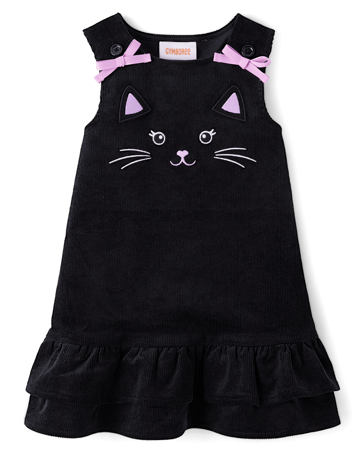 Детские платья Gymboree Girls Embroidered Cat Ruffle Jumper - Trick or Treat