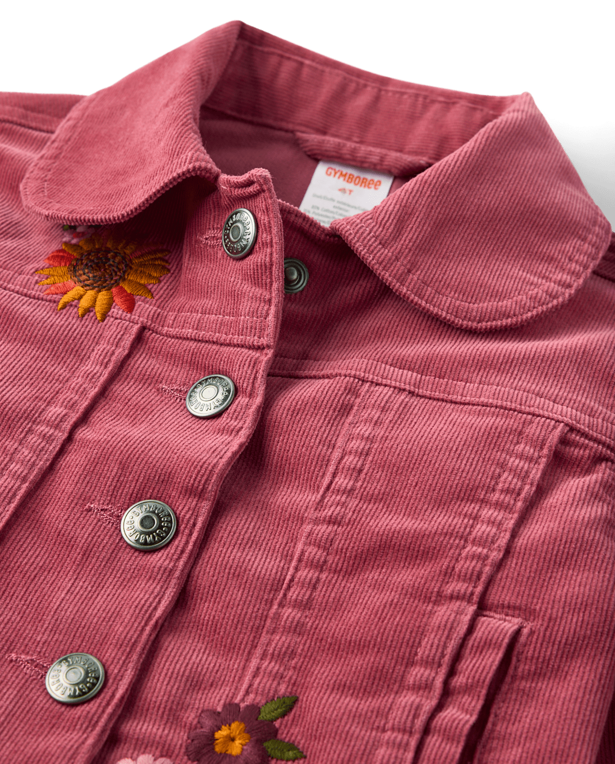 Детские куртки Gymboree Girls Embroidered Floral Peplum Corduroy Jacket - The Harvest Edit — фото 2