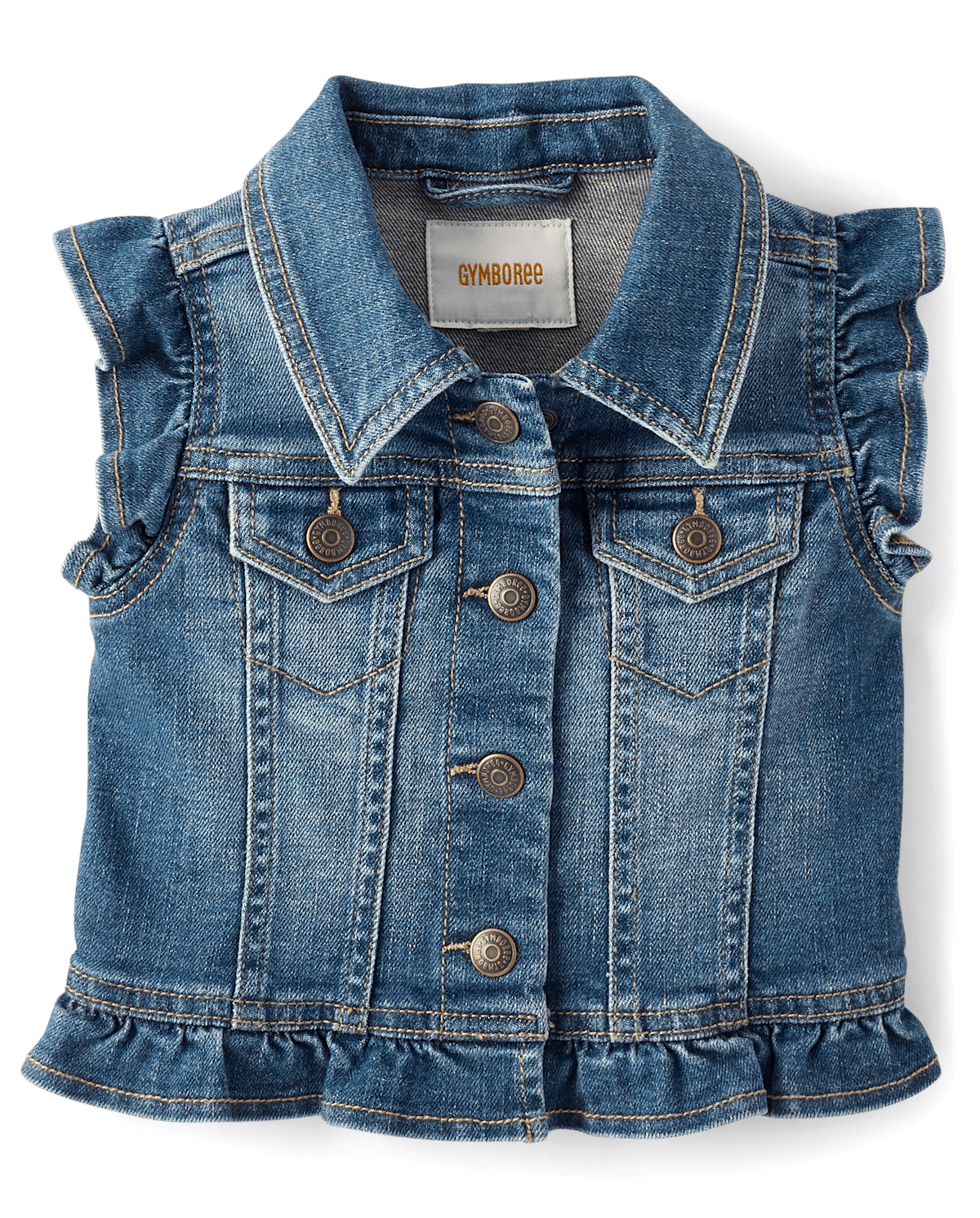 Детские жилеты Gymboree Girls Flutter Denim Vest - Little Essentials