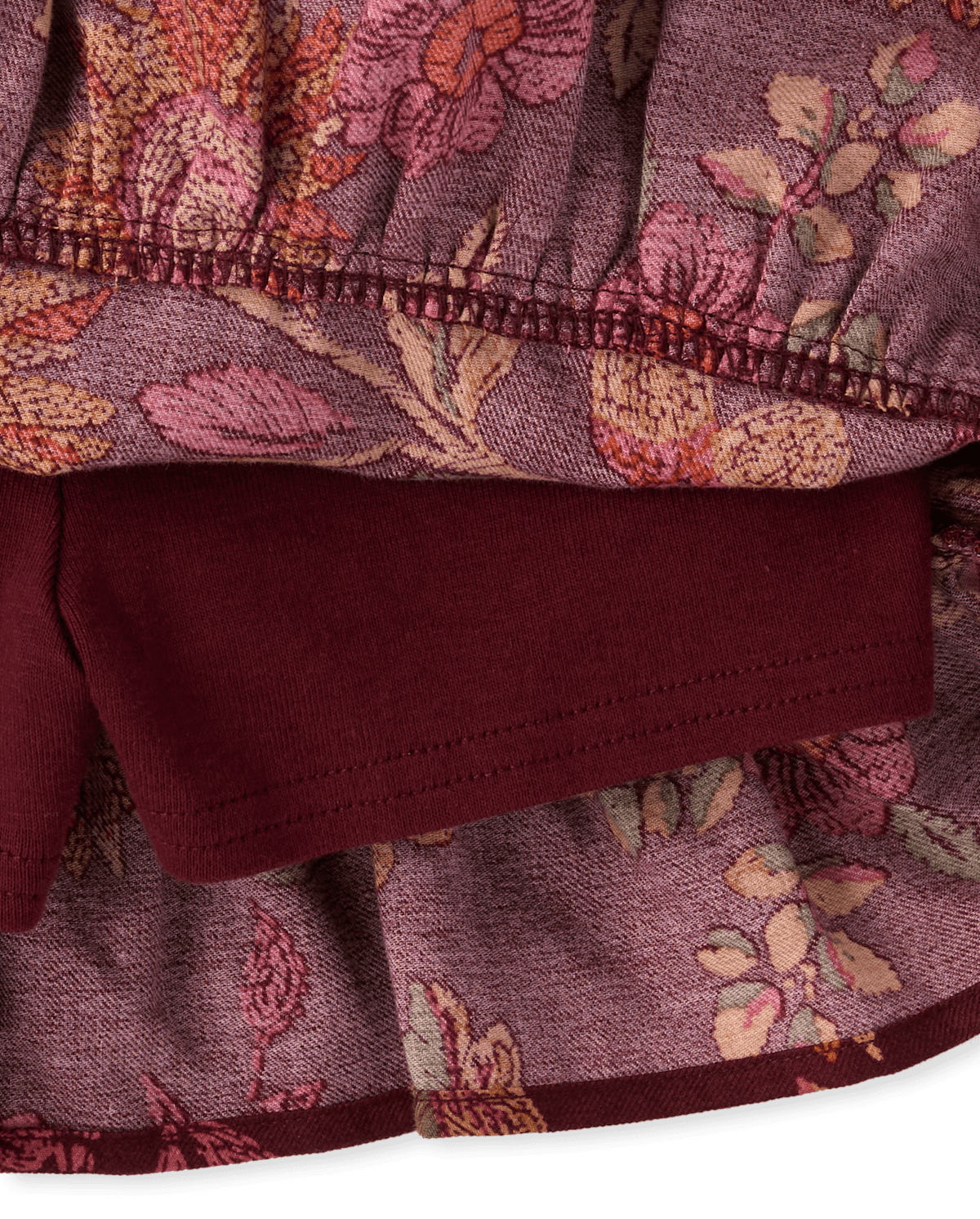 Детские юбки Gymboree Girls Floral Tiered Ruffle Flannel Skort - The Harvest Edit — фото 3