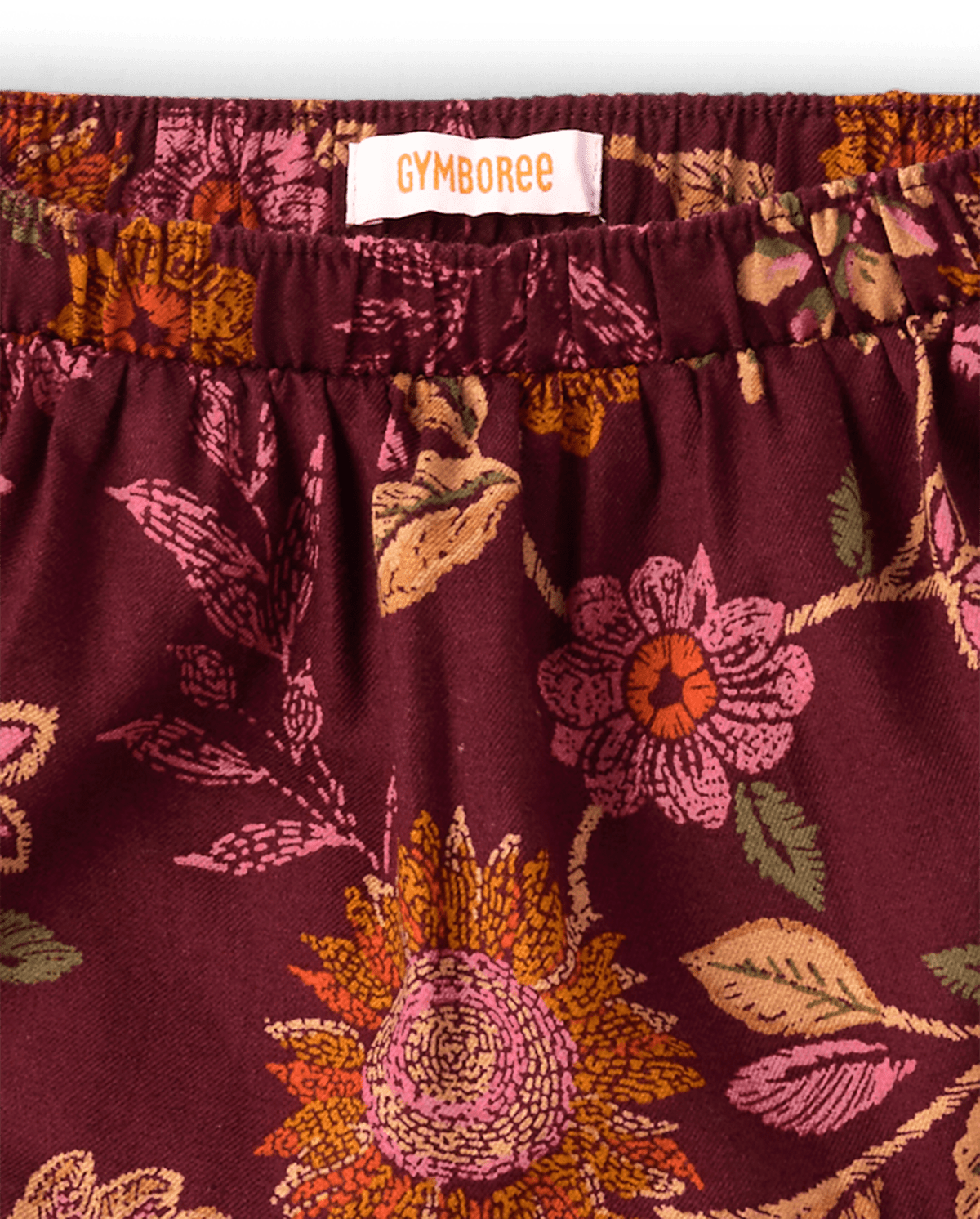 Детские юбки Gymboree Girls Floral Tiered Ruffle Flannel Skort - The Harvest Edit — фото 4