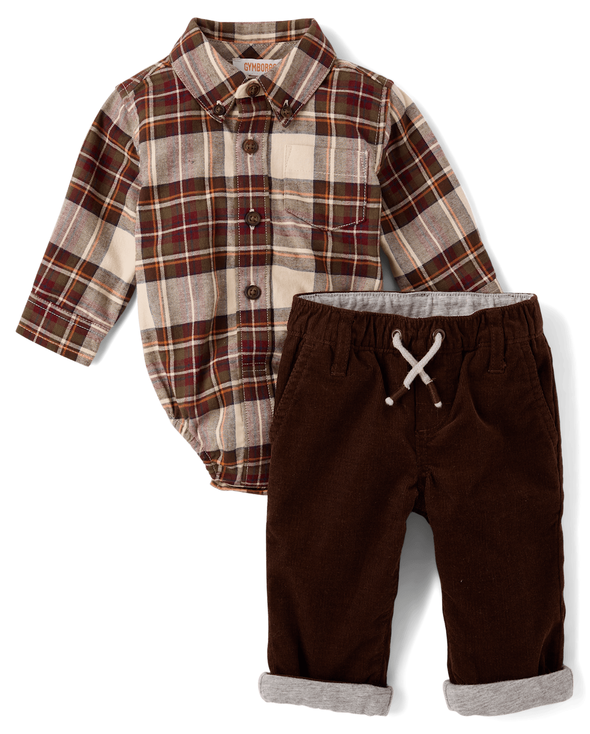 Gymboree Baby Boys Plaid 2-Piece Outfit Set - Countryside Manor — фото 1