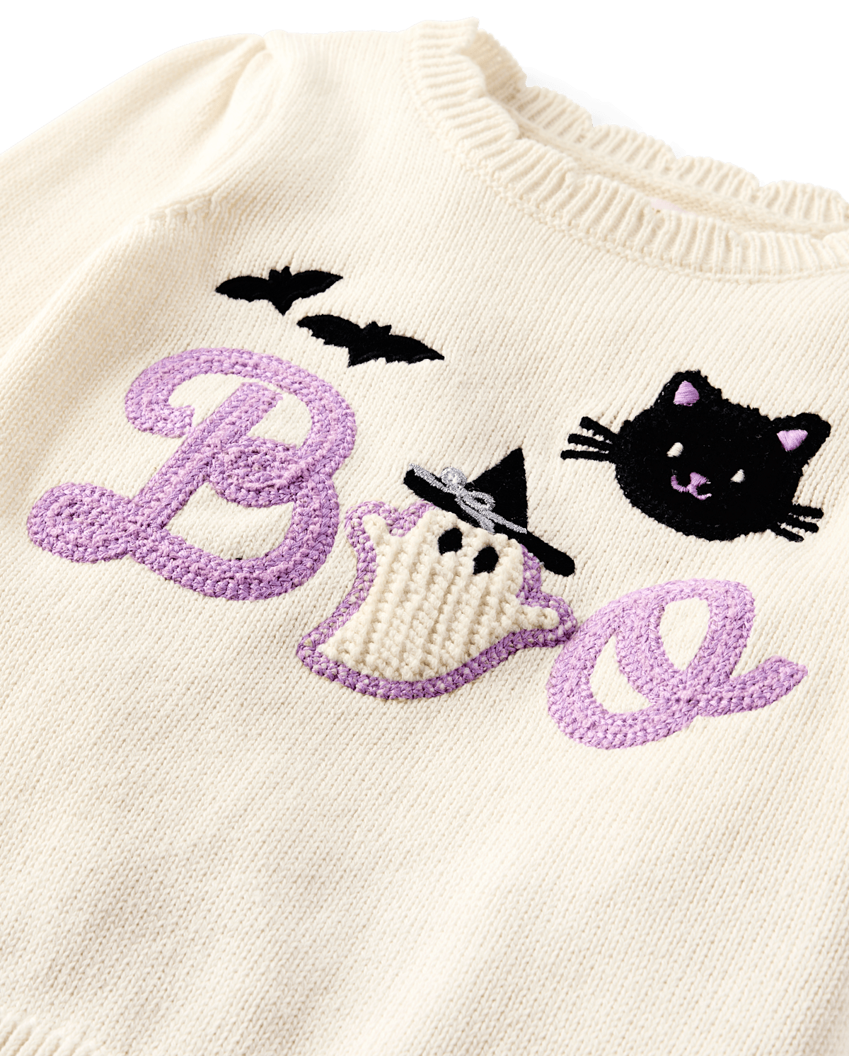 Детские свитеры Gymboree Girls Crochet Halloween Scalloped Sweater - Trick or Treat