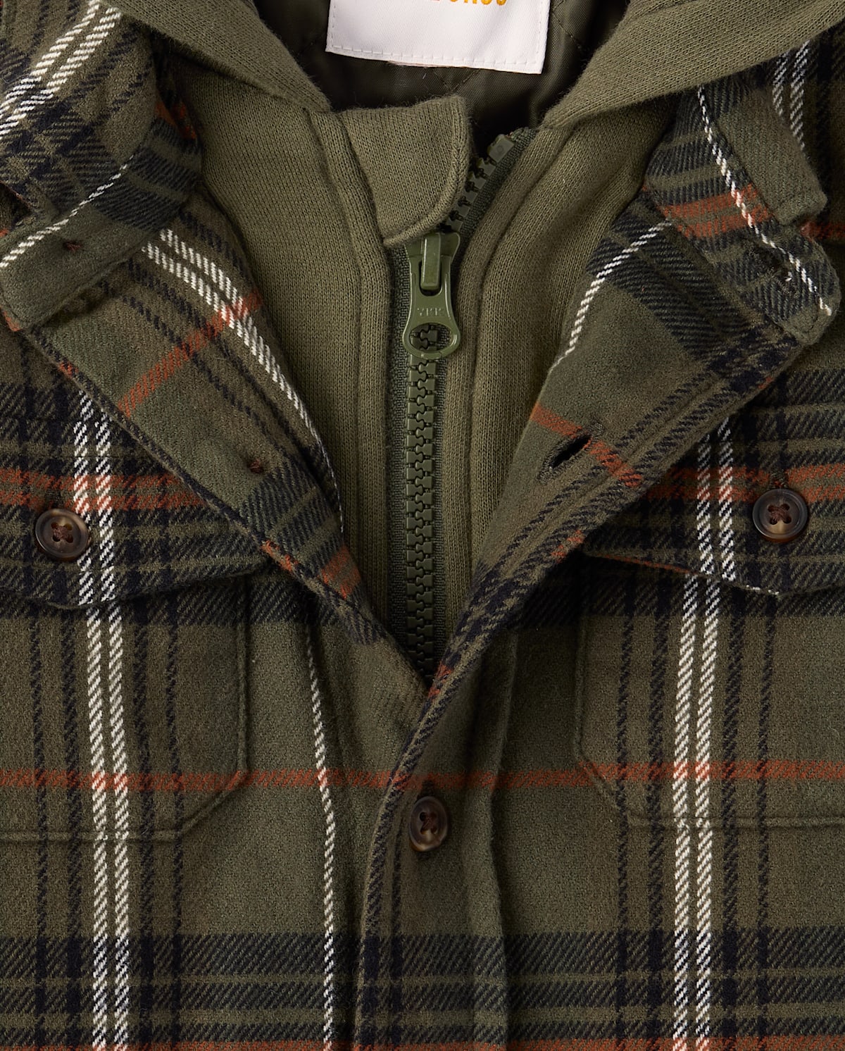 Gymboree Boys Plaid Flannel Taffeta Lined Shacket - Countryside Manor — фото 3